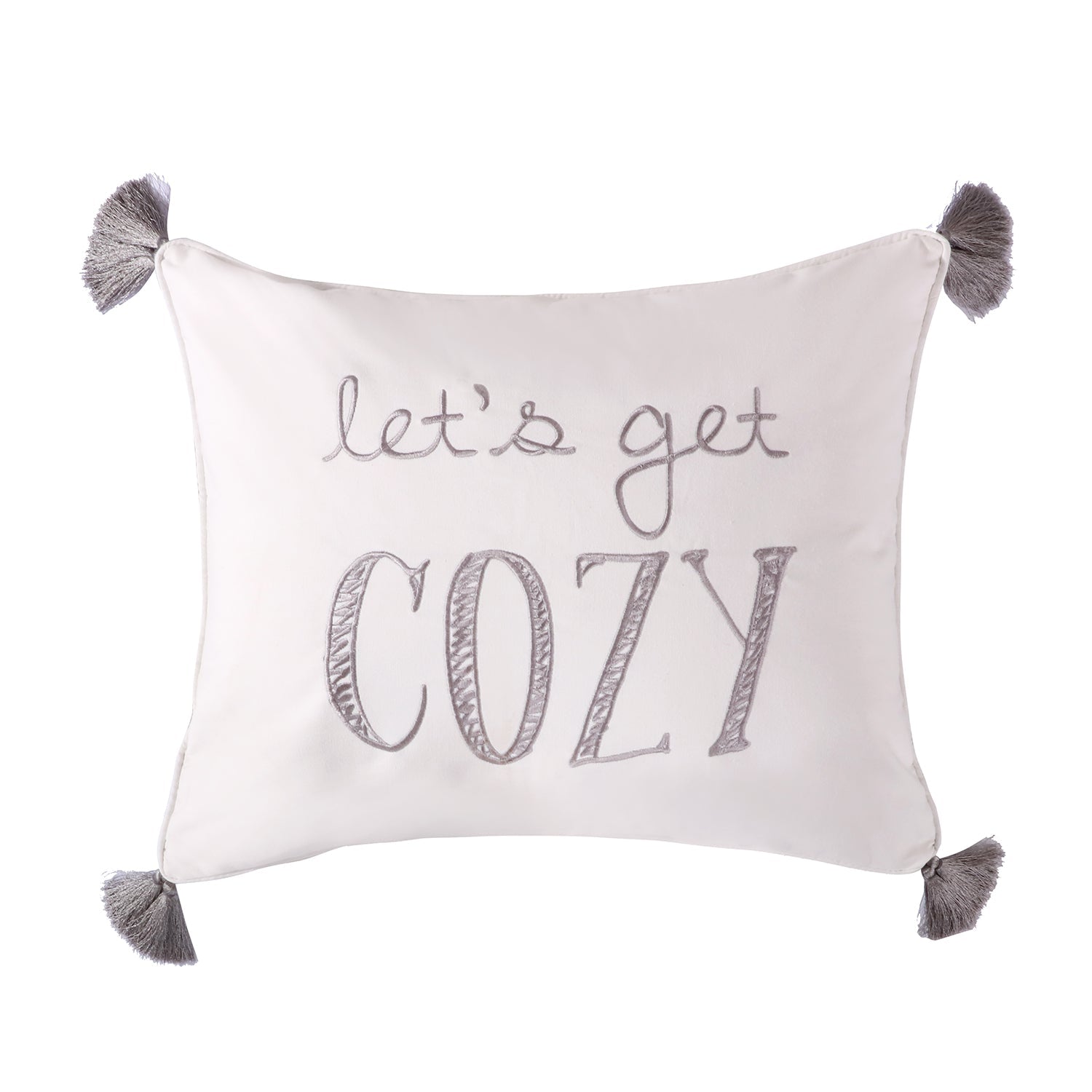 Levtex Home Camden Let's Get Cozy Tassel Pillow Decorative Pillows