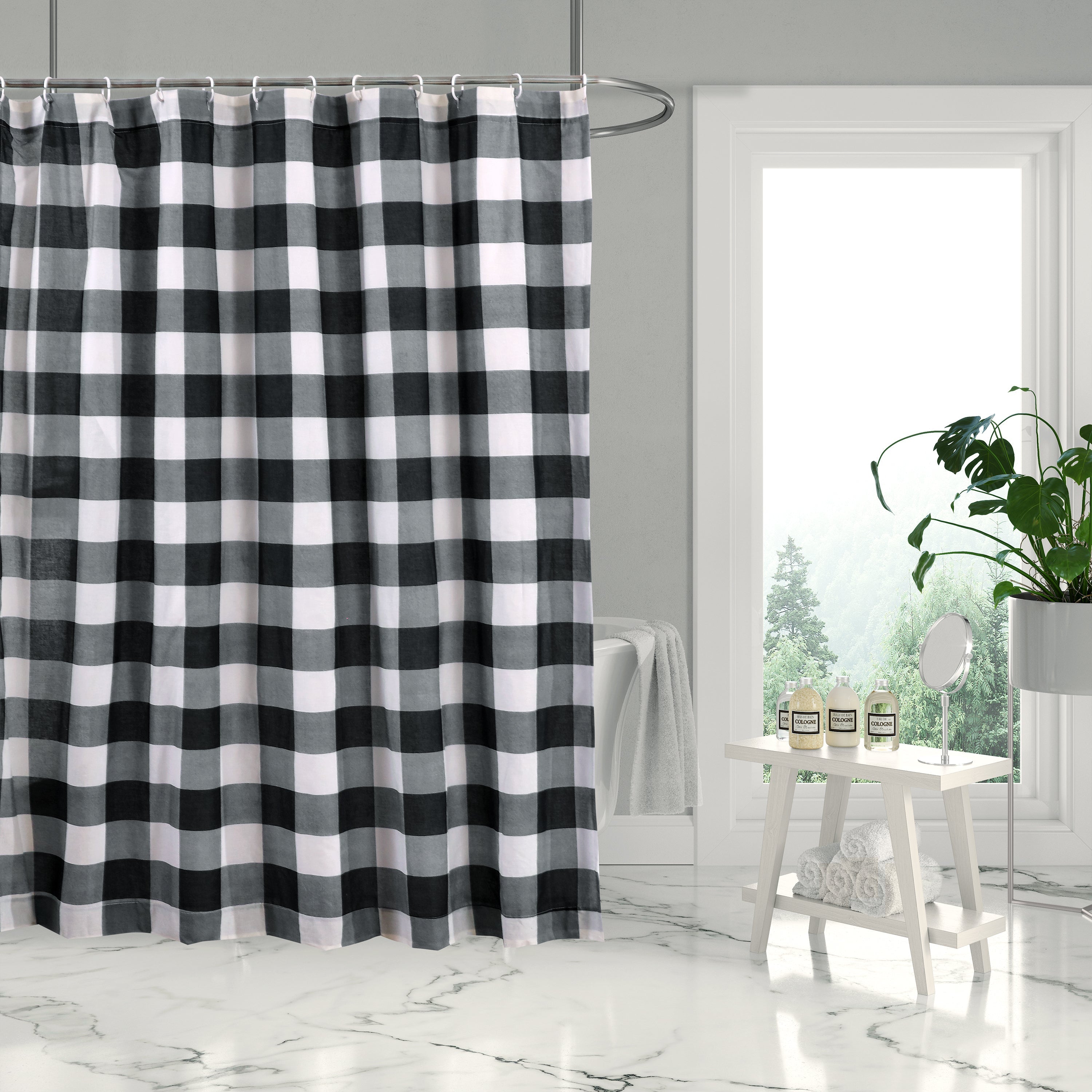Levtex Home Camden Black Shower Curtain Shower Curtains