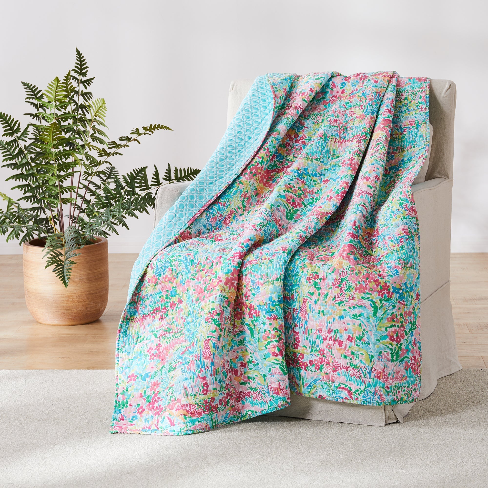 Levtex Home Karola Quilted Throw Throws