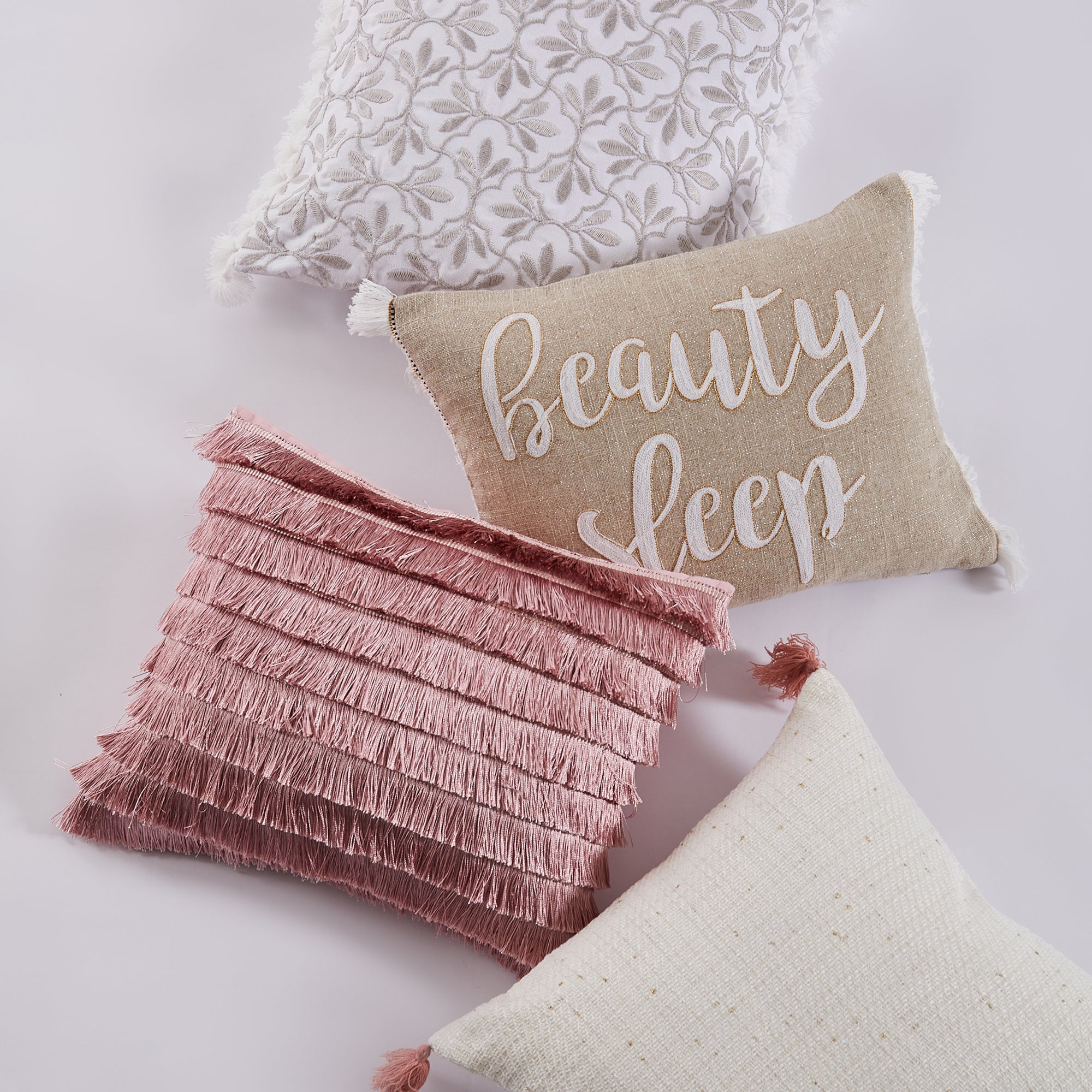 Levtex Home Loretta Textured Tassel Pillow Decorative Pillows
