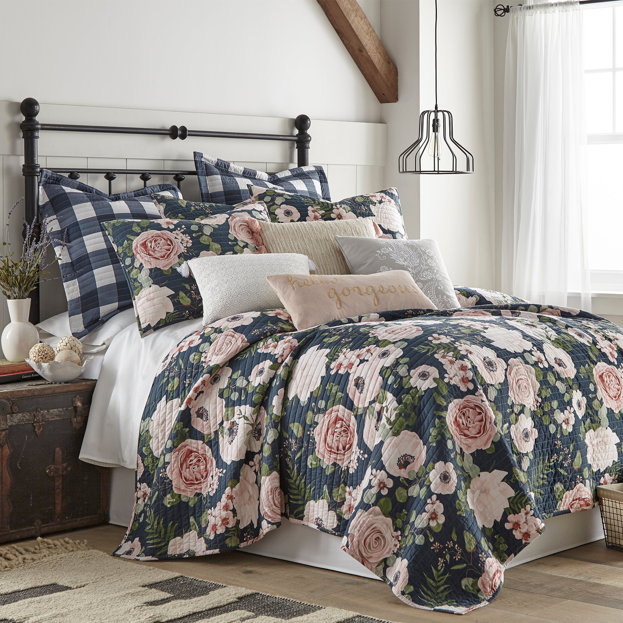 Levtex Home Fiori Euro Sham, Set of 2 Euro Shams