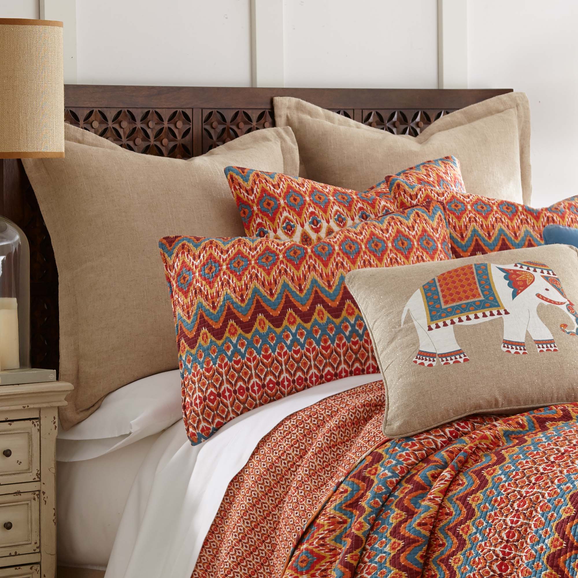 Levtex Home Linen/Cotton Natural Euro Sham with Flange Euro Shams