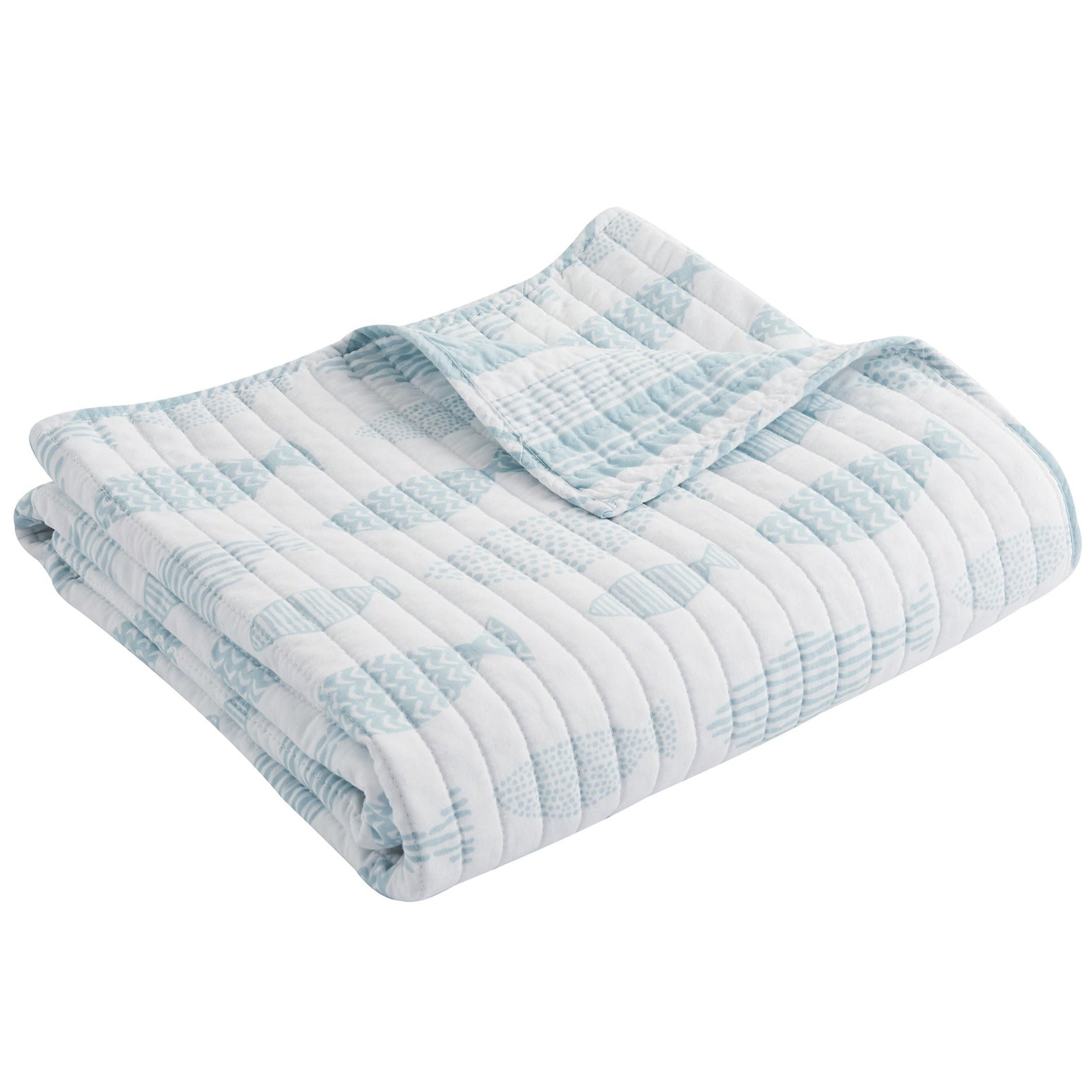Levtex Home Aqua Breeze Quilted Throw Throws