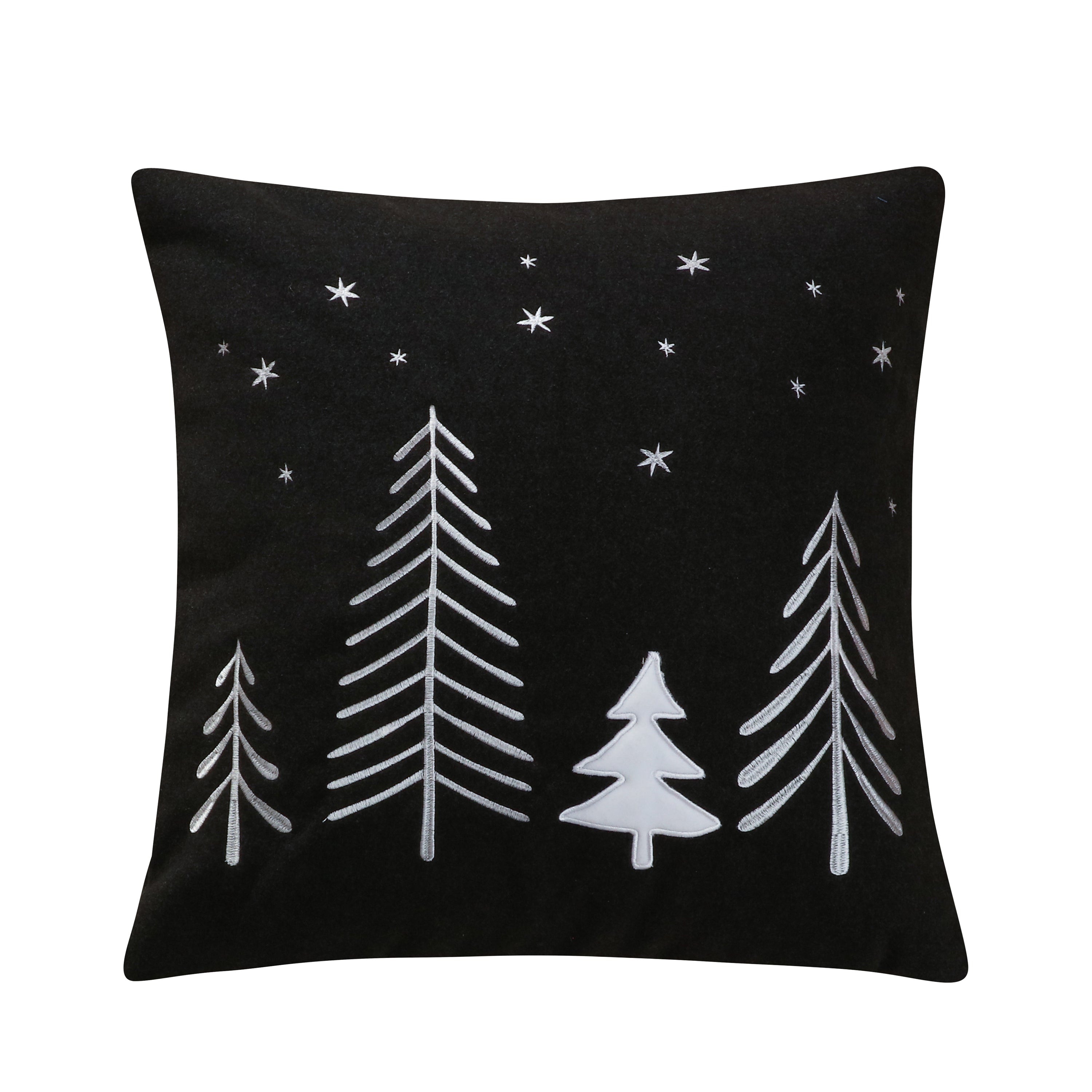Levtex Home Northern Star Charcoal Wool Tree Pillow Decorative Pillows