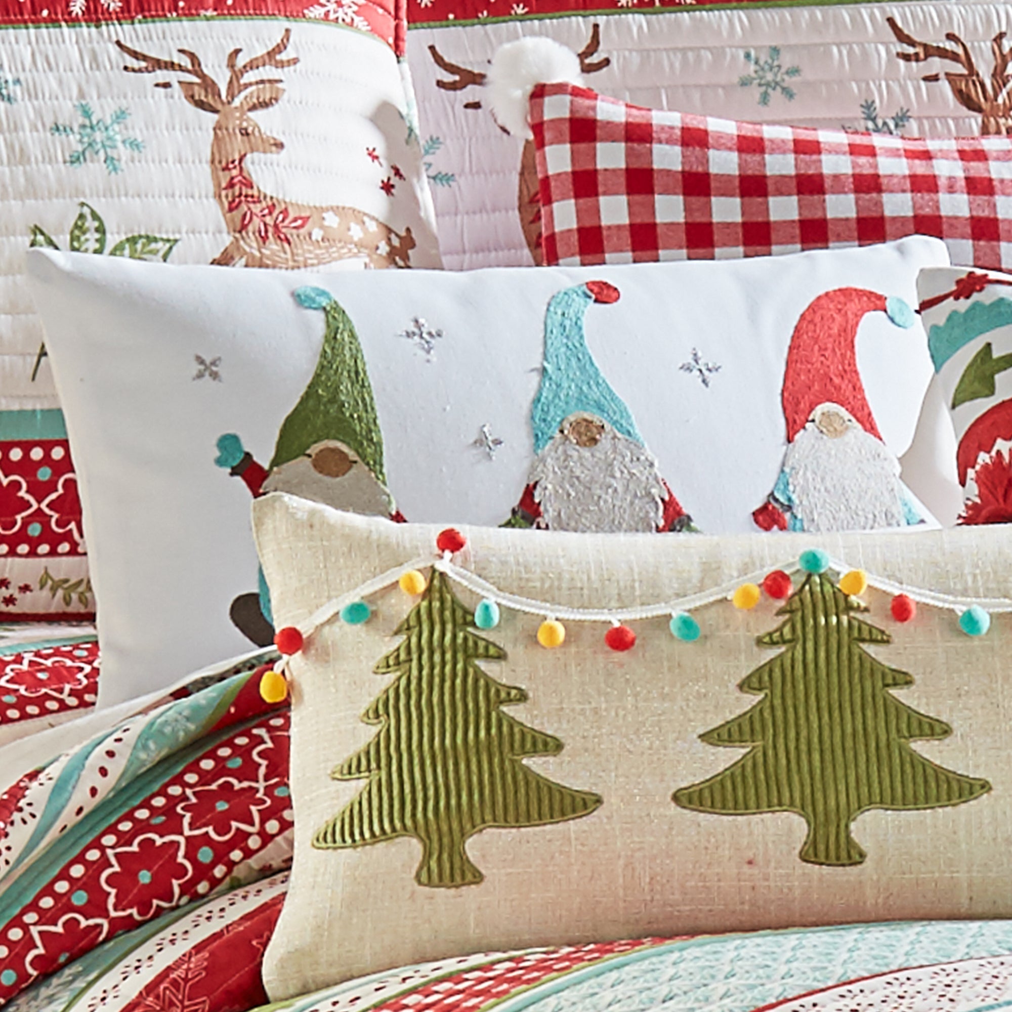 Levtex Home Let it Snow Gnome Pillow Decorative Pillows