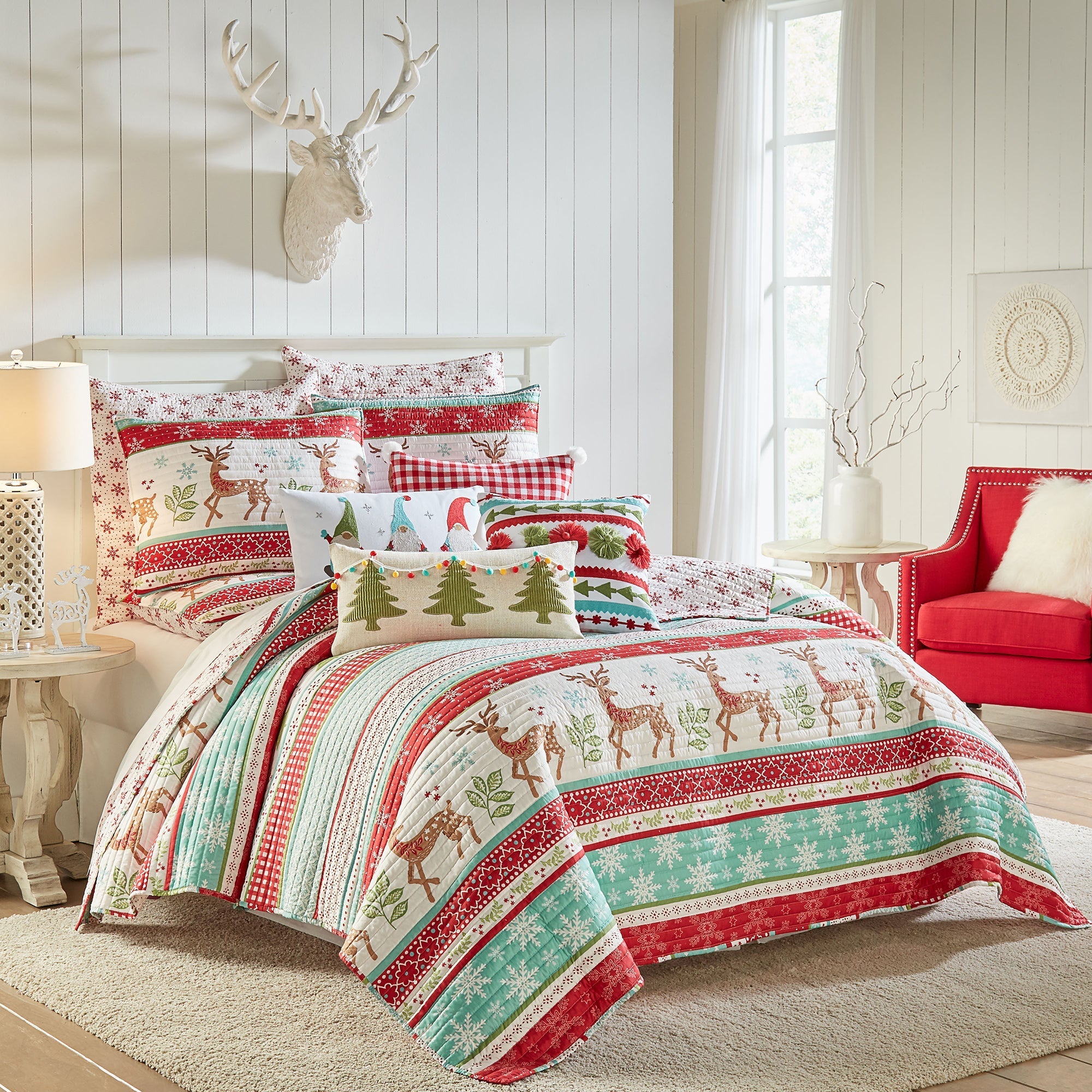 Levtex Home Let it Snow Gnome Pillow Decorative Pillows