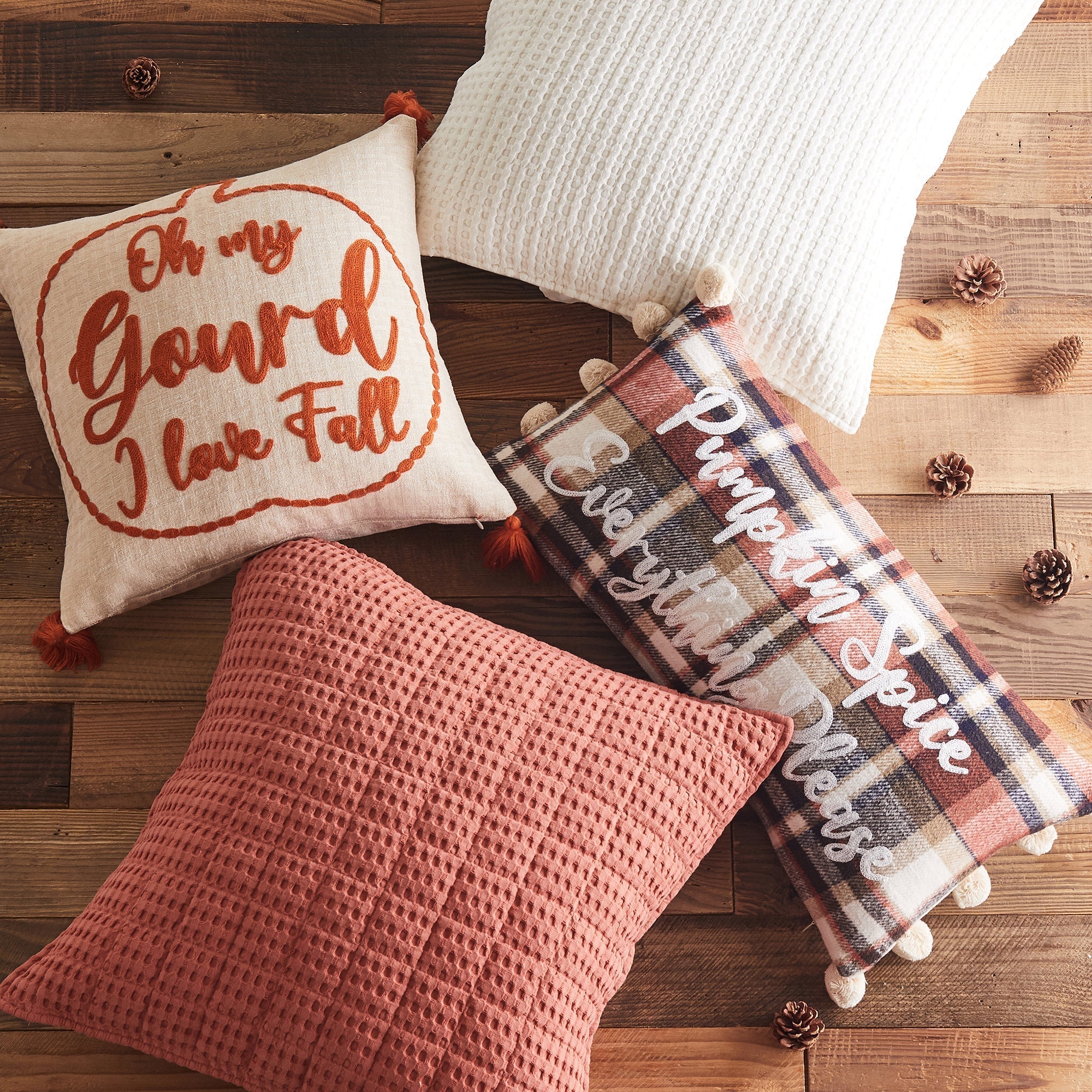 Levtex Home Mills Waffle Square Pillow Decorative Pillows