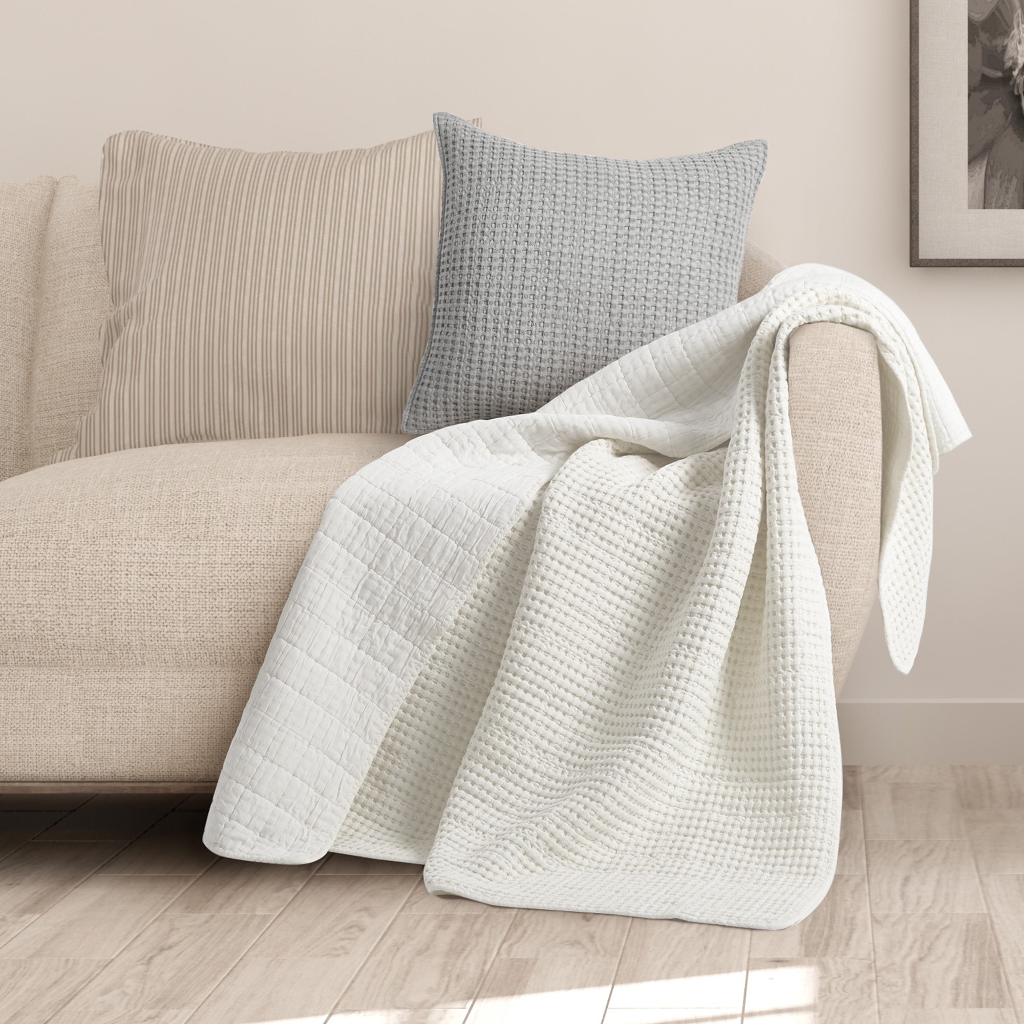 Levtex Home Mills Waffle Quilted Throw Throws