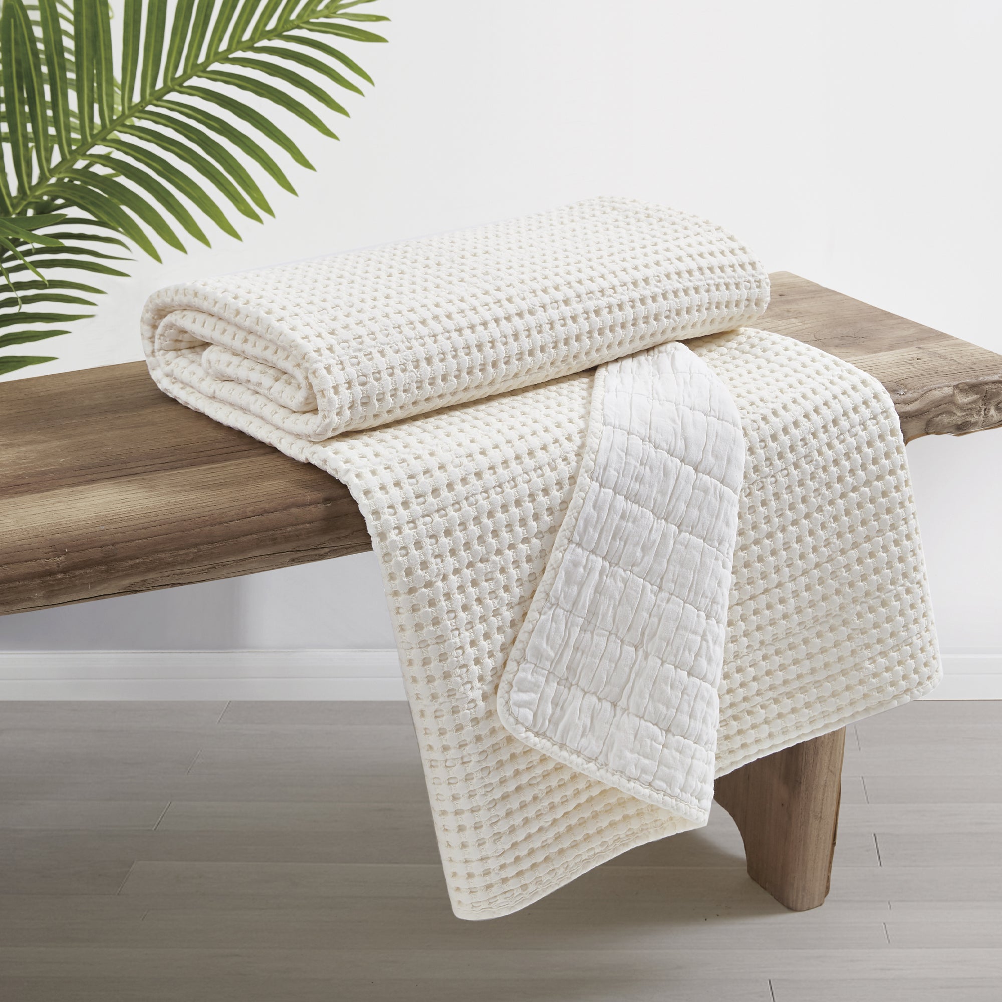 Levtex Home Mills Waffle Quilted Throw Throws