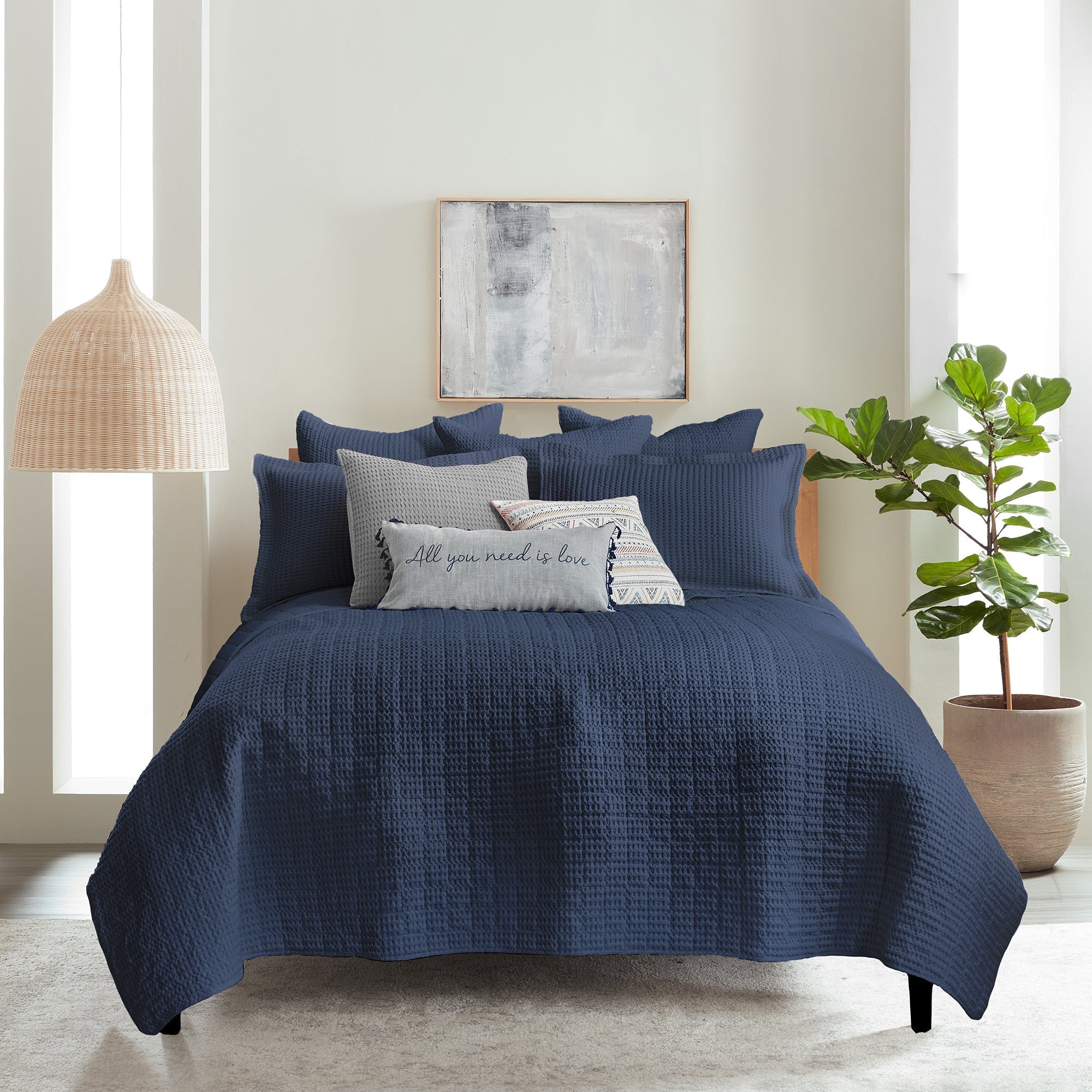 Mills Waffle Euro Sham Set of 2