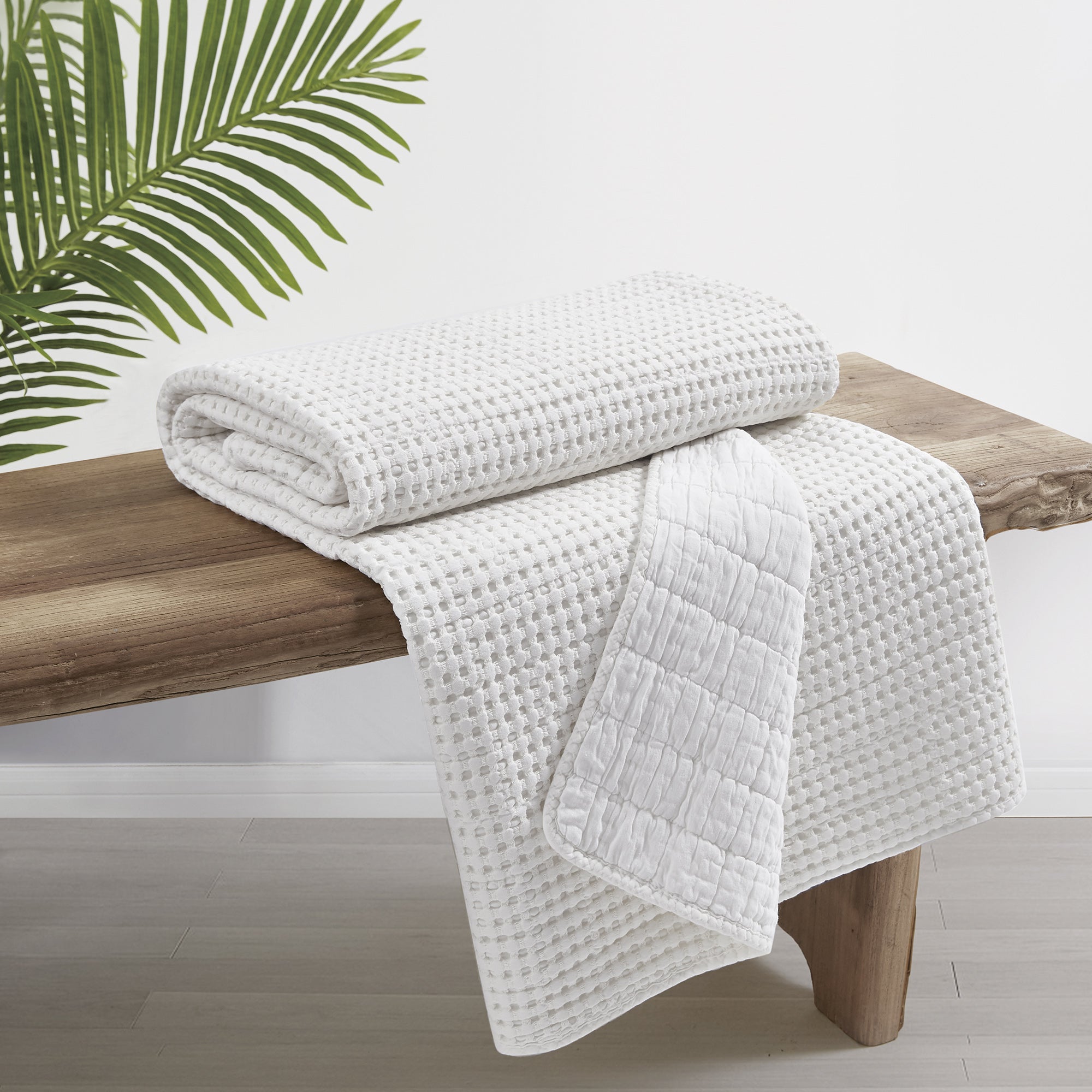 Levtex Home Mills Waffle Quilted Throw Throws