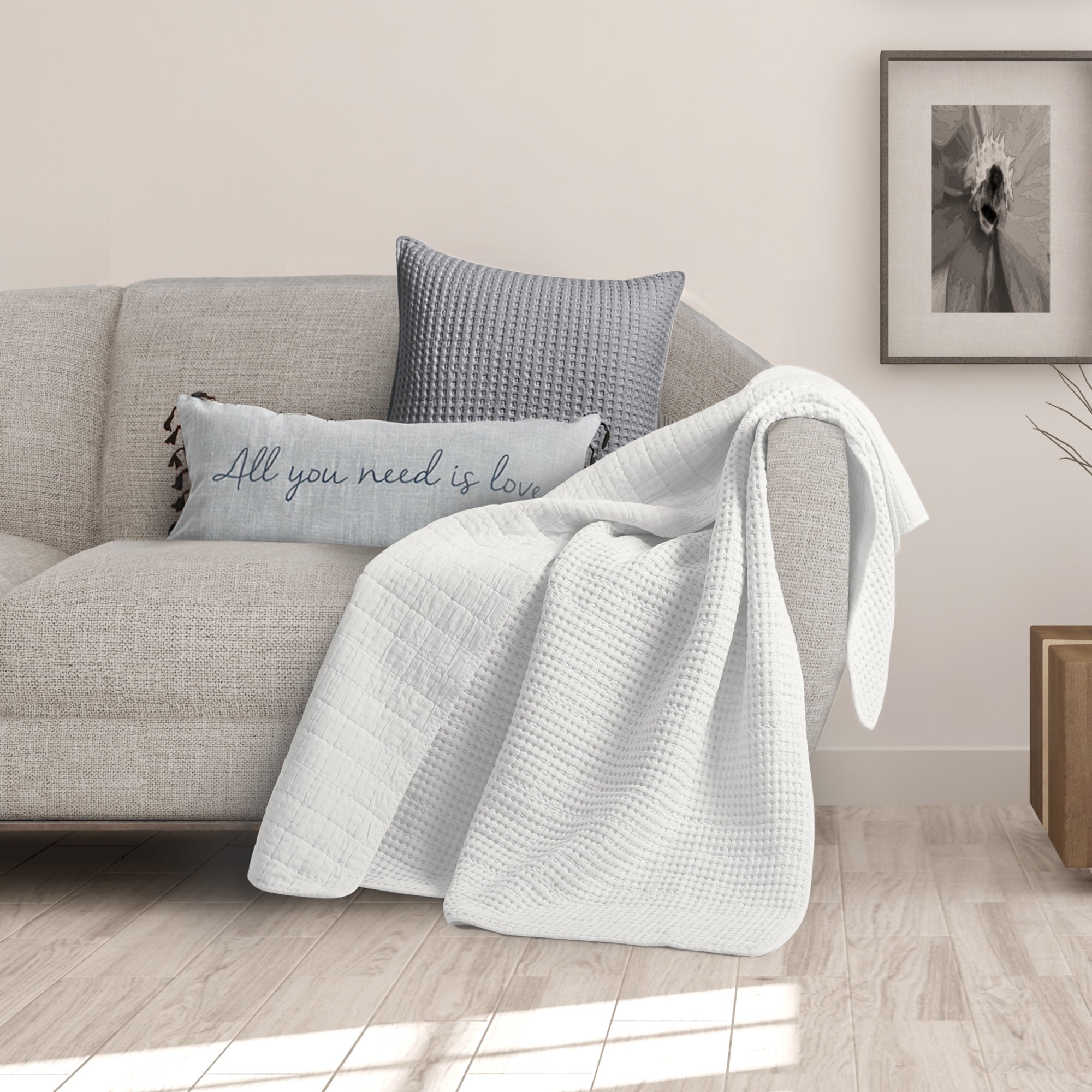 Levtex Home Mills Waffle Quilted Throw Throws