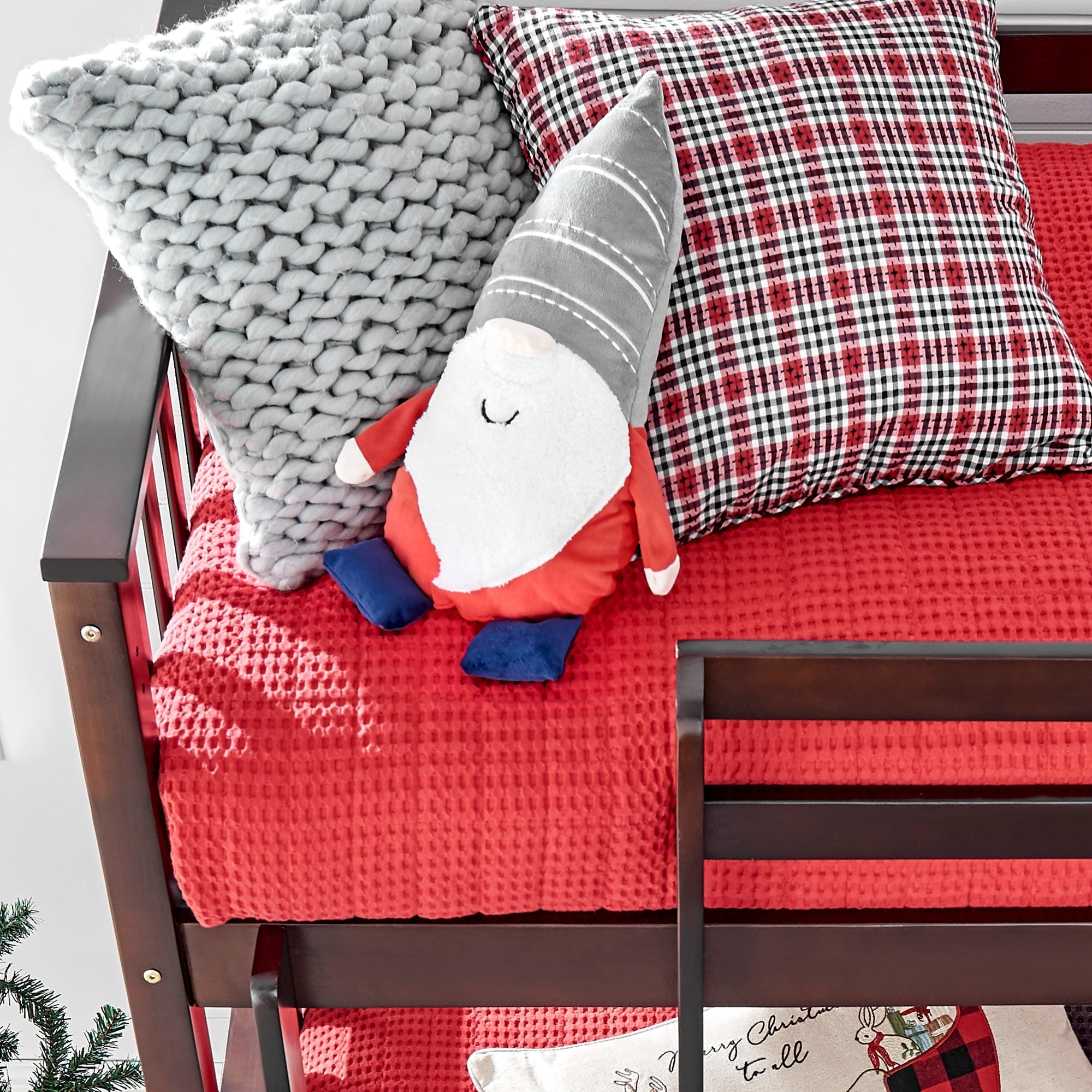 Levtex Home Mills Waffle Gnome Pillow 12x17 Decorative Pillows