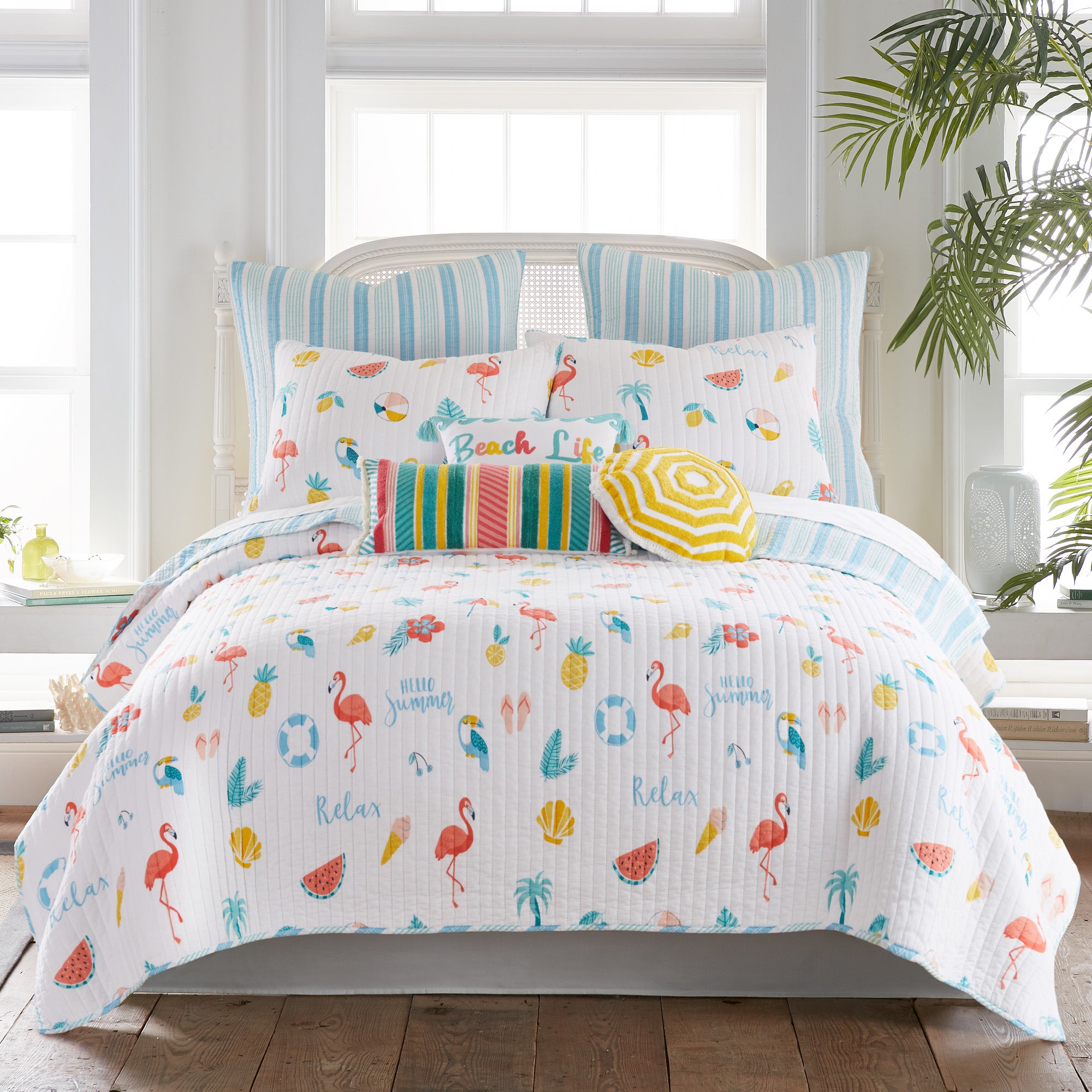 Levtex Home Summertime Euro Sham Set of 2 Euro Shams