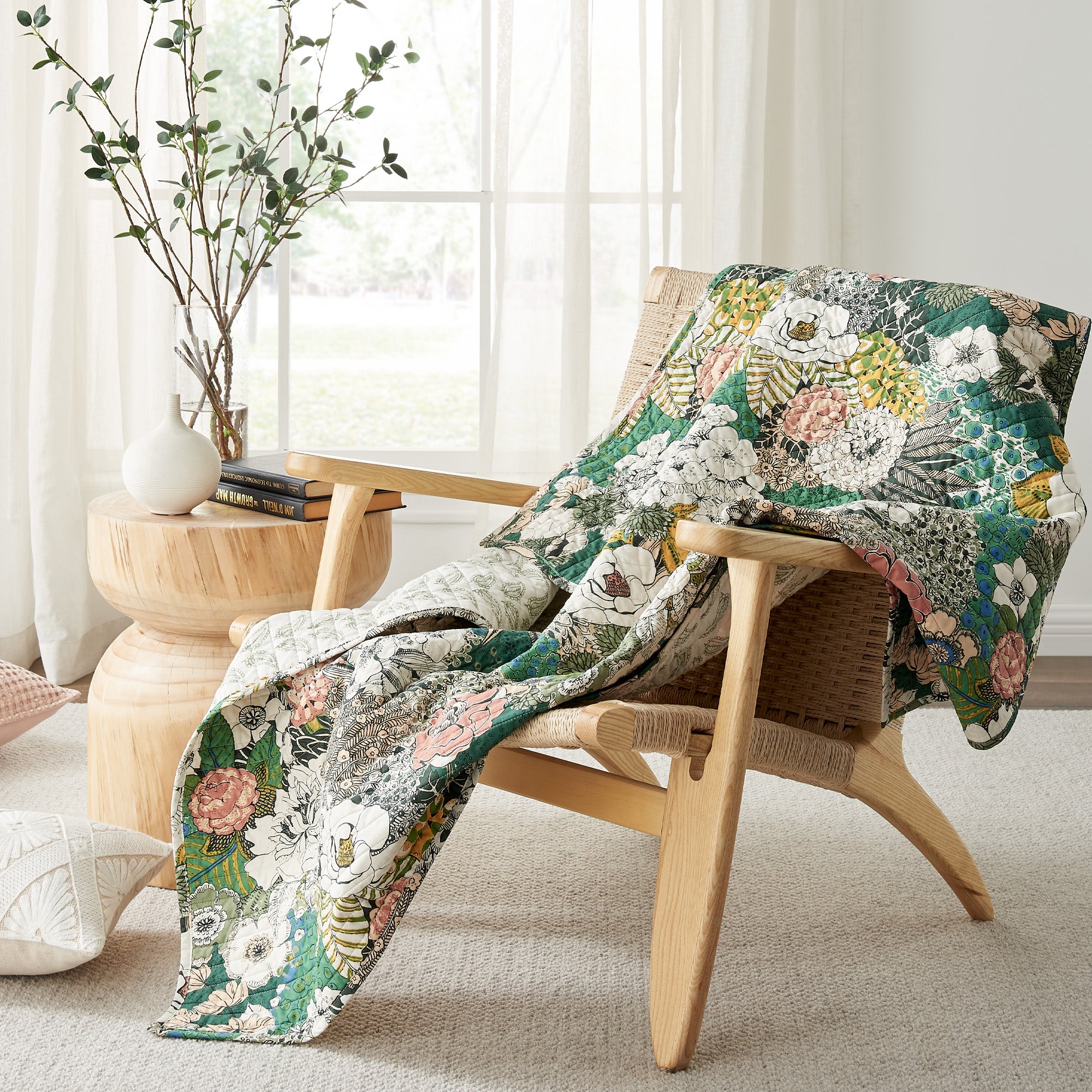 Levtex Home Bettina Floral Quilted Throw Throws