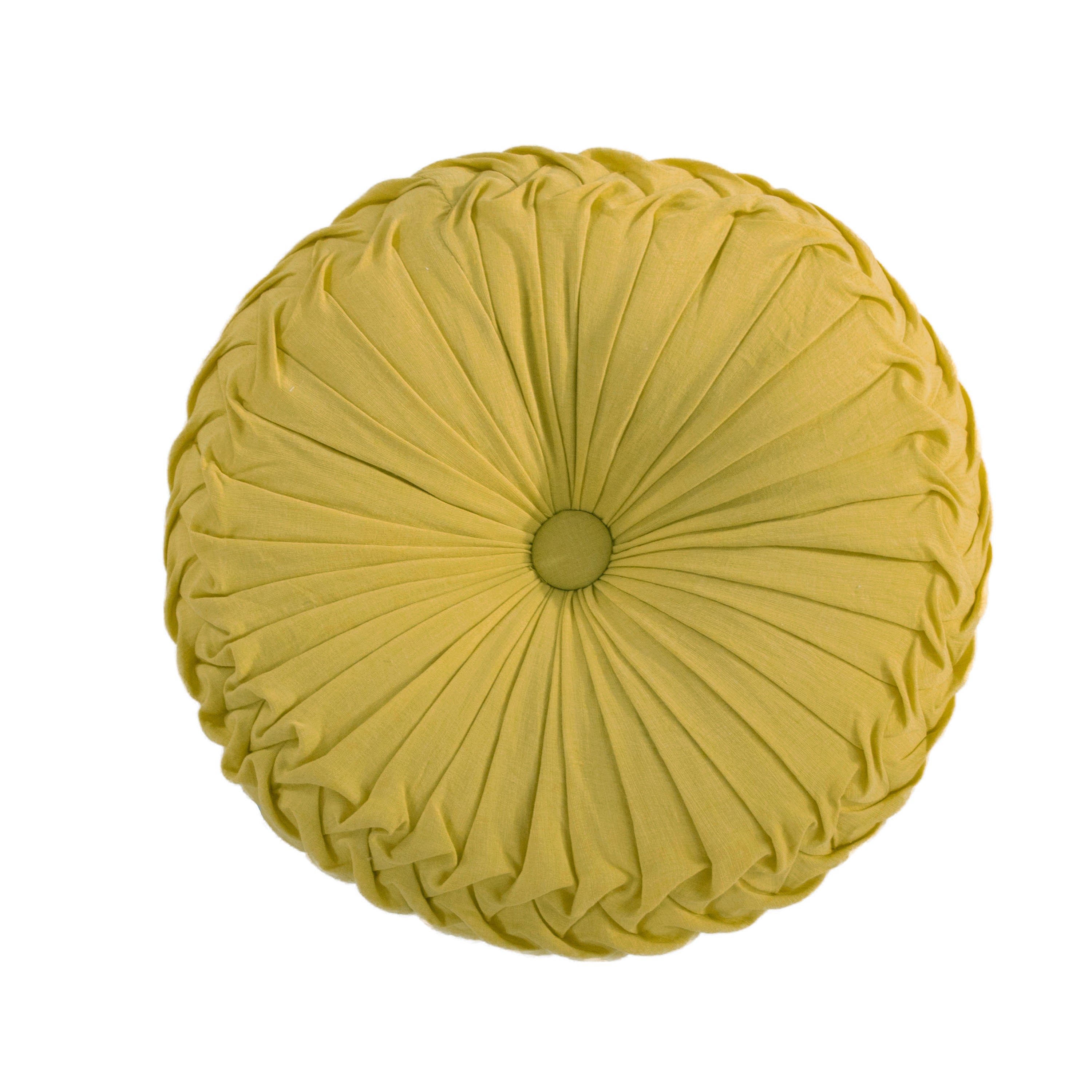 Levtex Home Viviana Round Ochre Pillow Decorative Pillows