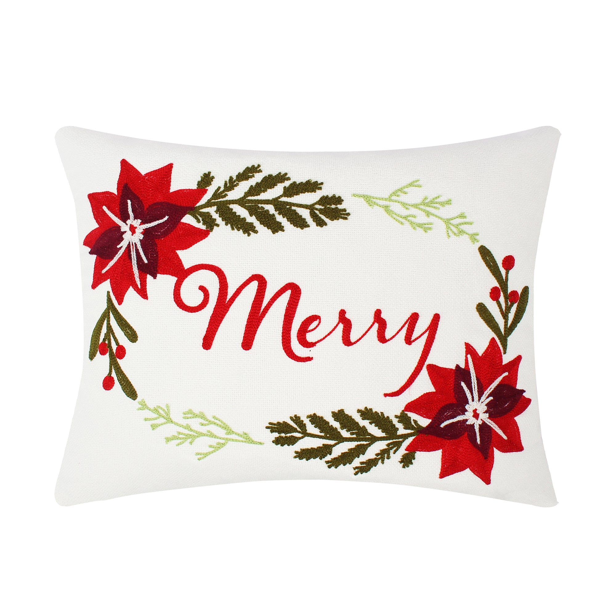 Levtex Home Sleigh Bells Merry Pillow Decorative Pillows