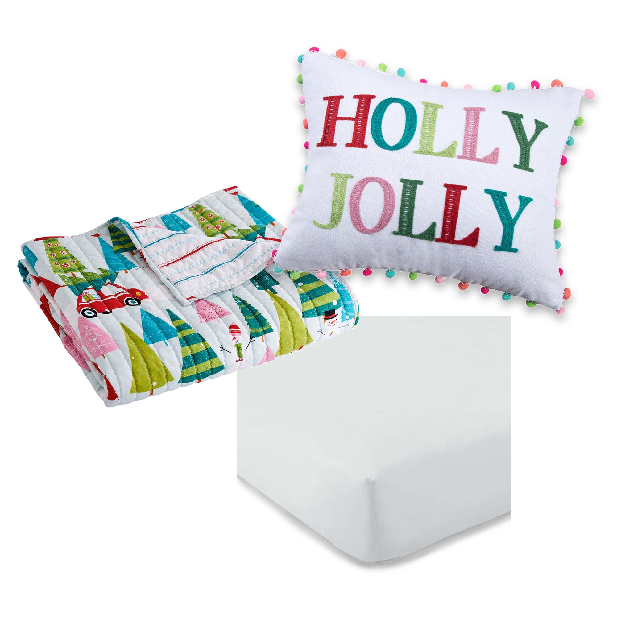 Levtex Home Holly Jolly 3-Piece Toddler Bedding Set Toddler Sets