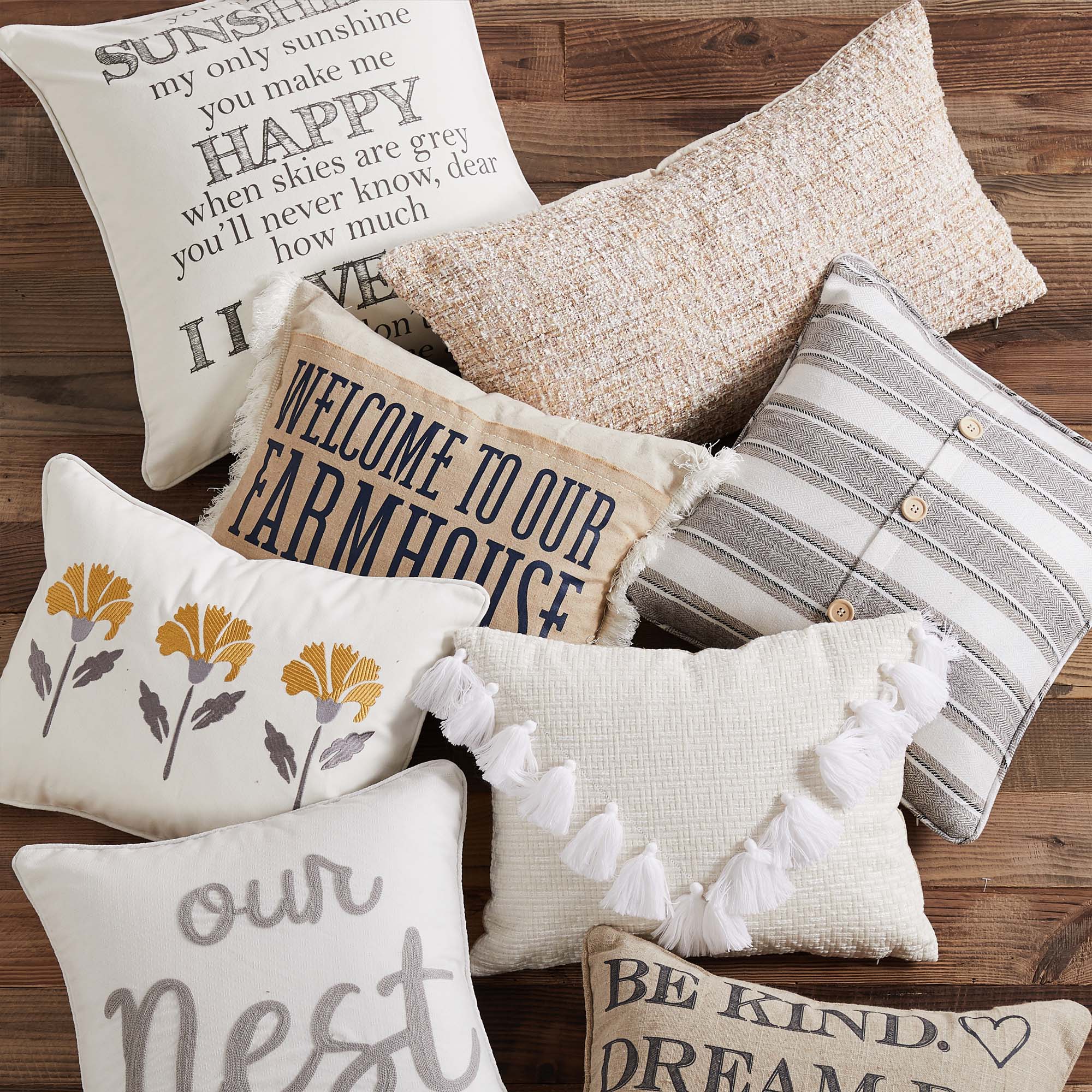 Levtex Home You are my Sunshine word pillow Decorative Pillows