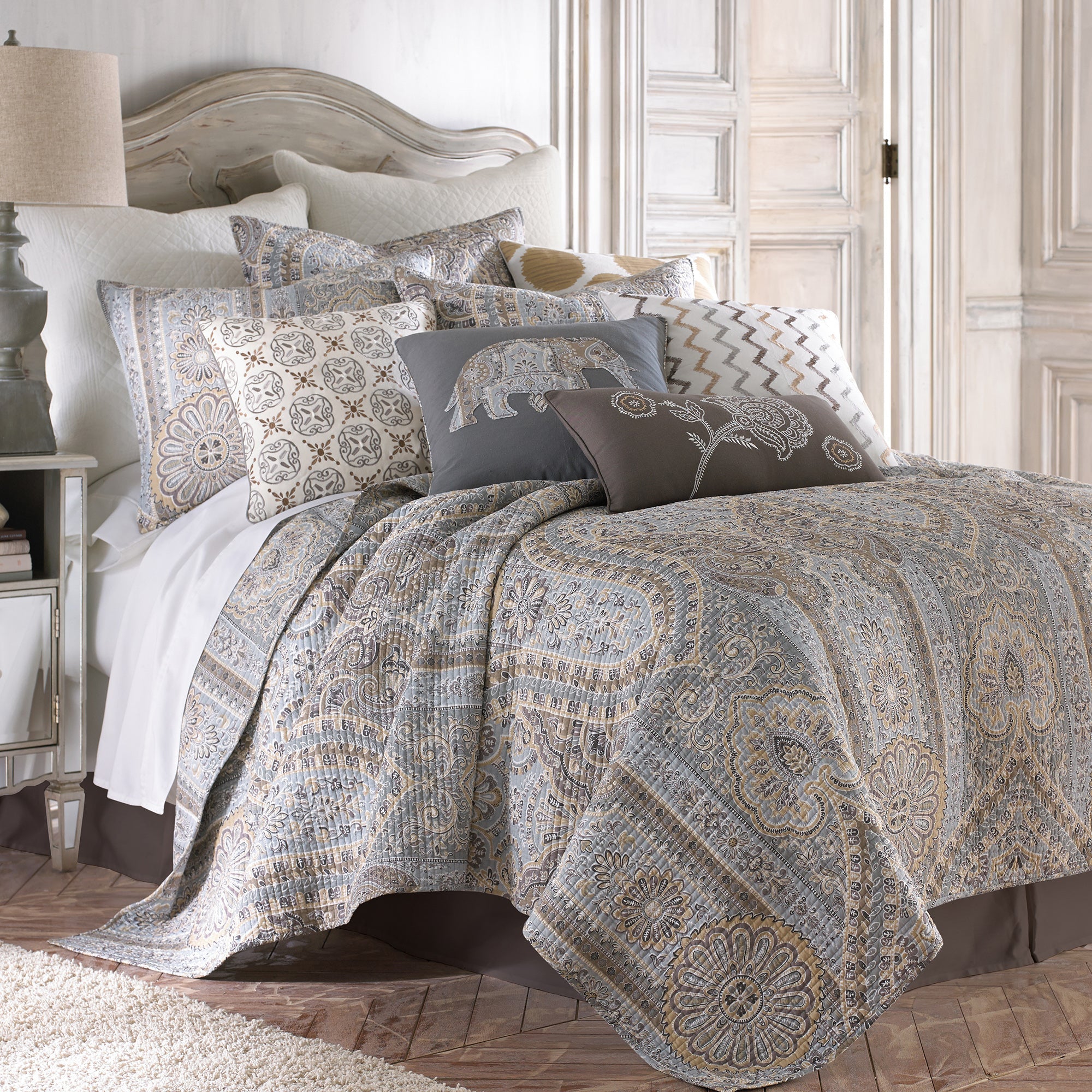 Levtex Home Casablanca Grey Quilt Set Quilts