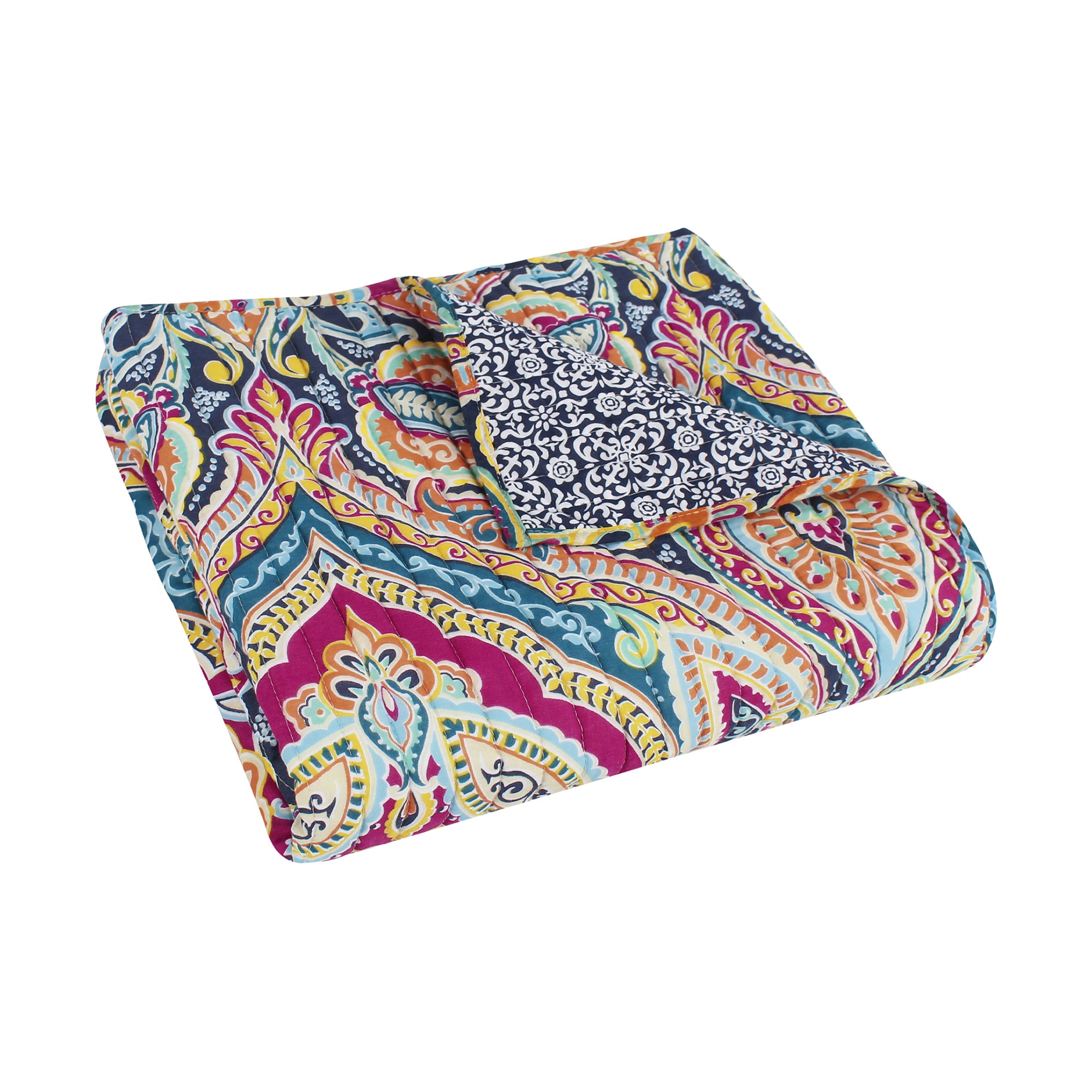 Levtex Home Magnolia Navy Quilted Throw Throws