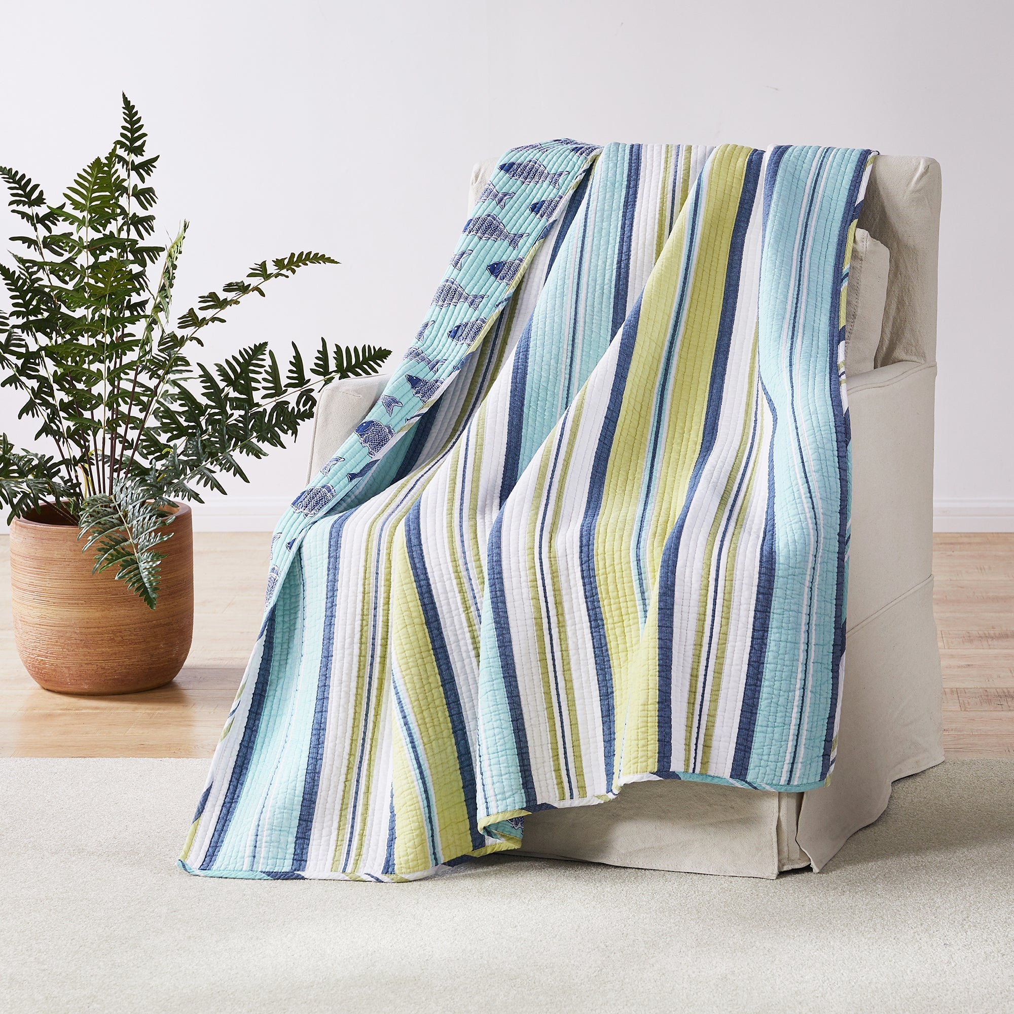 Levtex Home Bayport Quilted Throw Throws