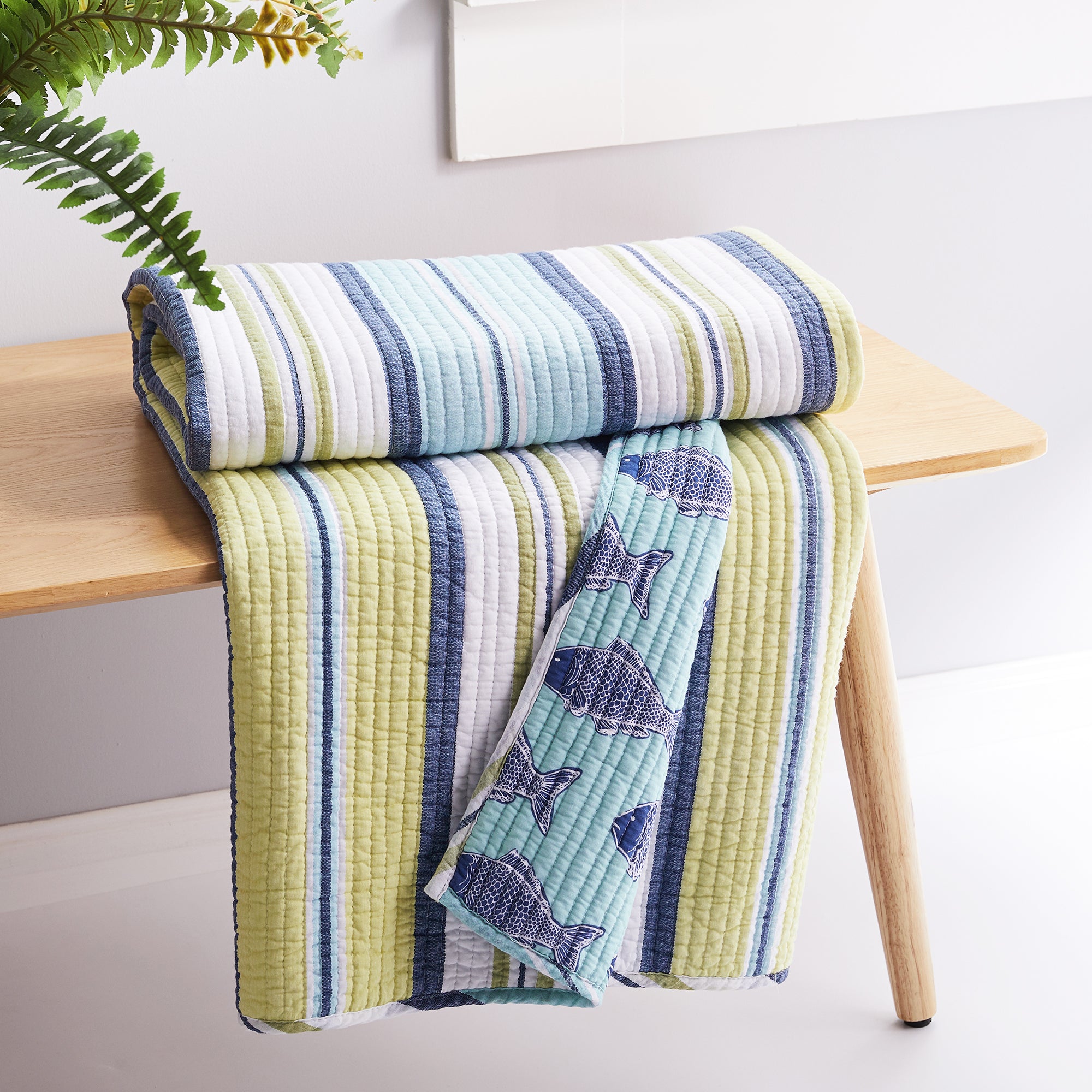 Levtex Home Bayport Quilted Throw Throws