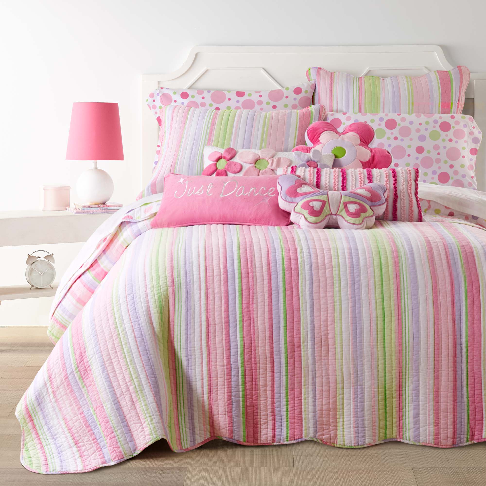 Levtex Home Merrill Stripe Girl Quilt Set Kids Quilts