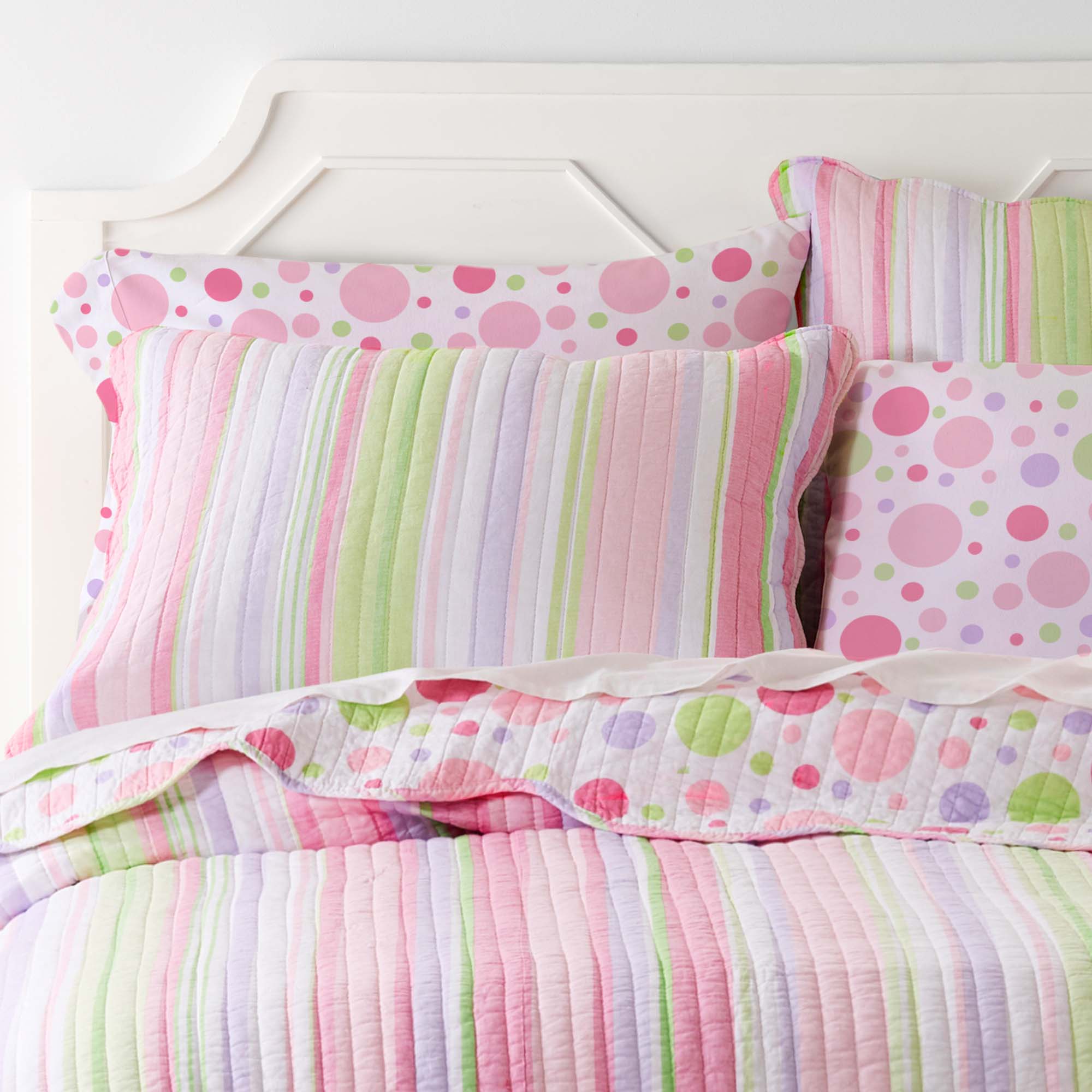 Levtex Home Merrill Stripe Girl Quilt Set Kids Quilts