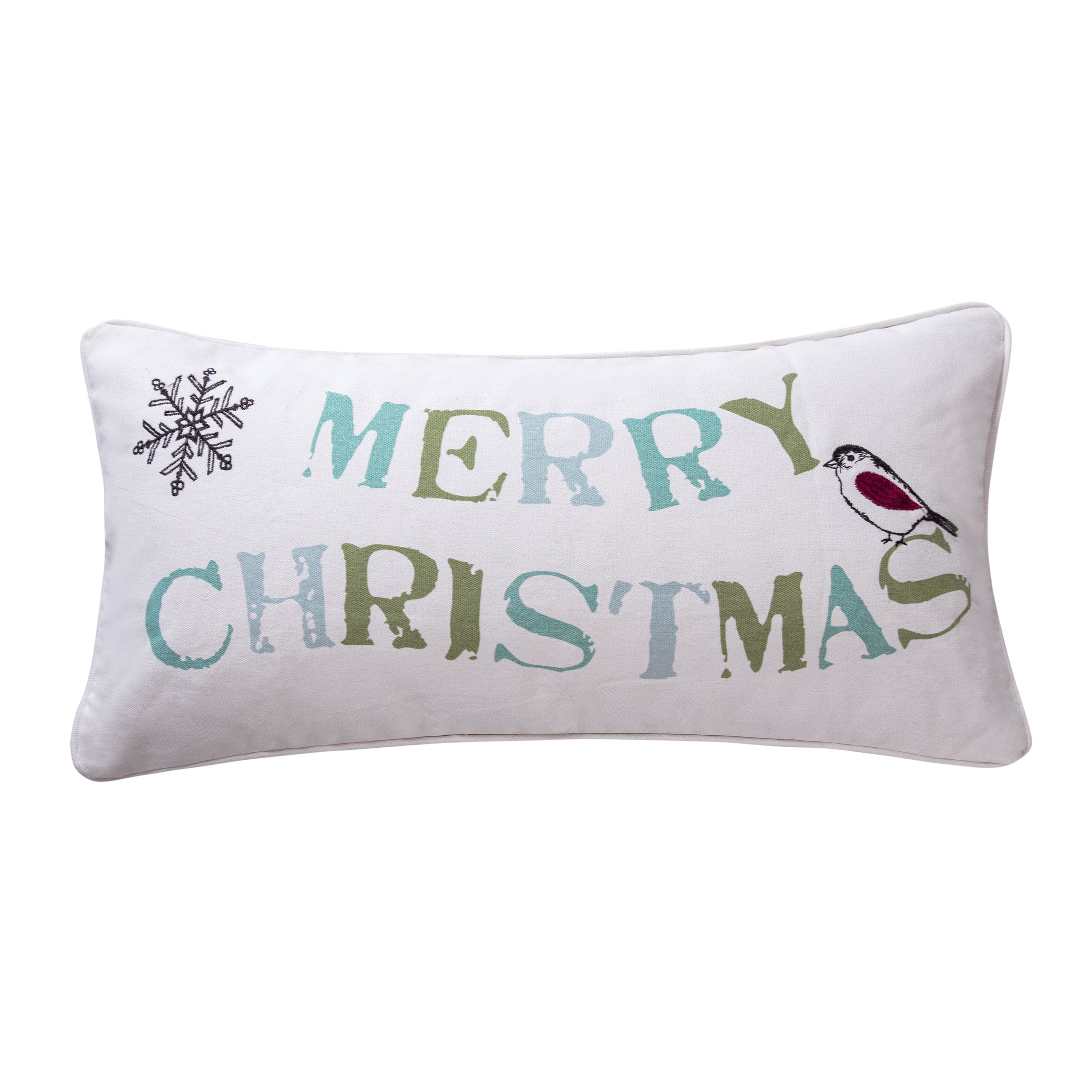 Levtex Home Holly Merry Christmas Pillow Decorative Pillows