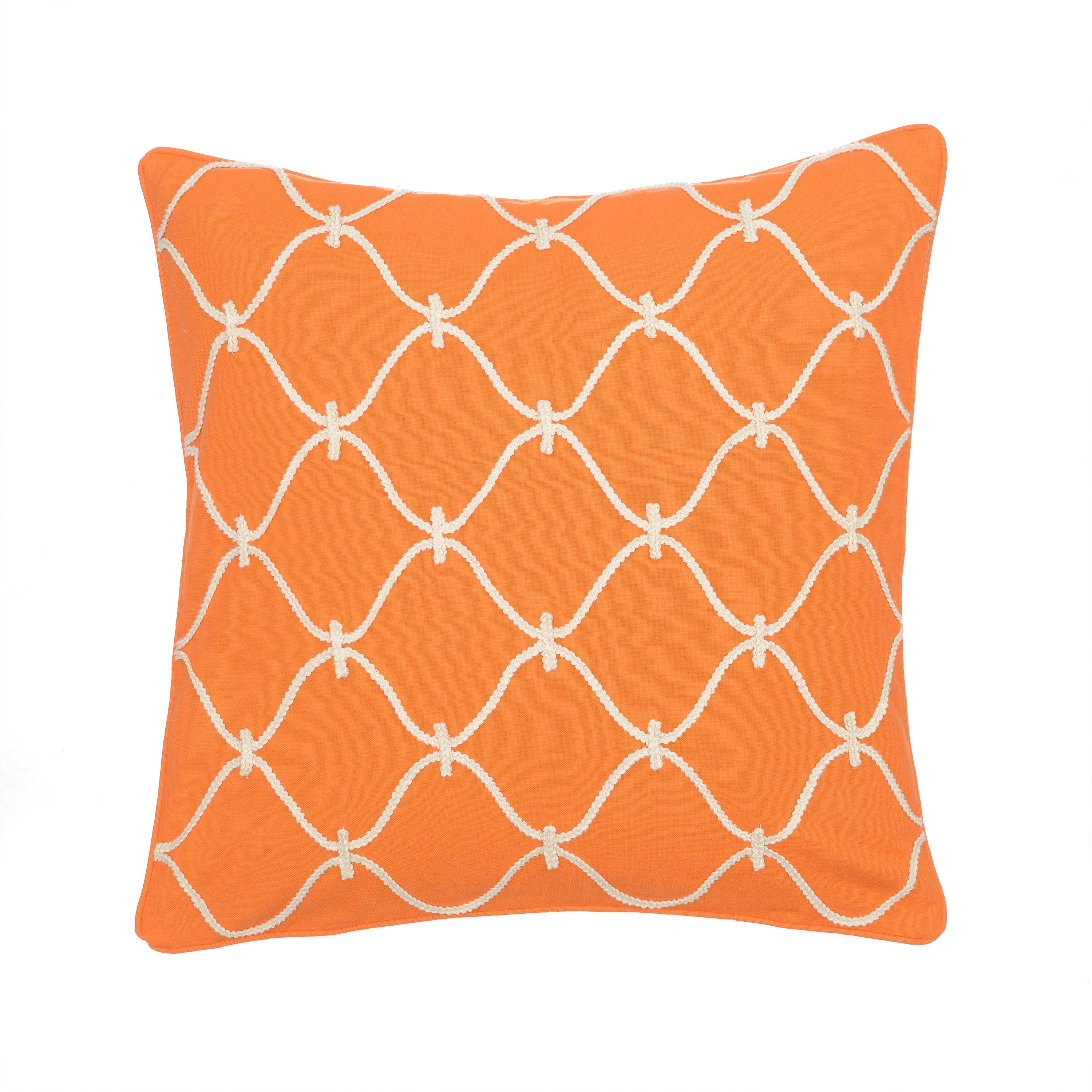 Levtex Home Serendipity Orange Rope Pillow Decorative Pillows