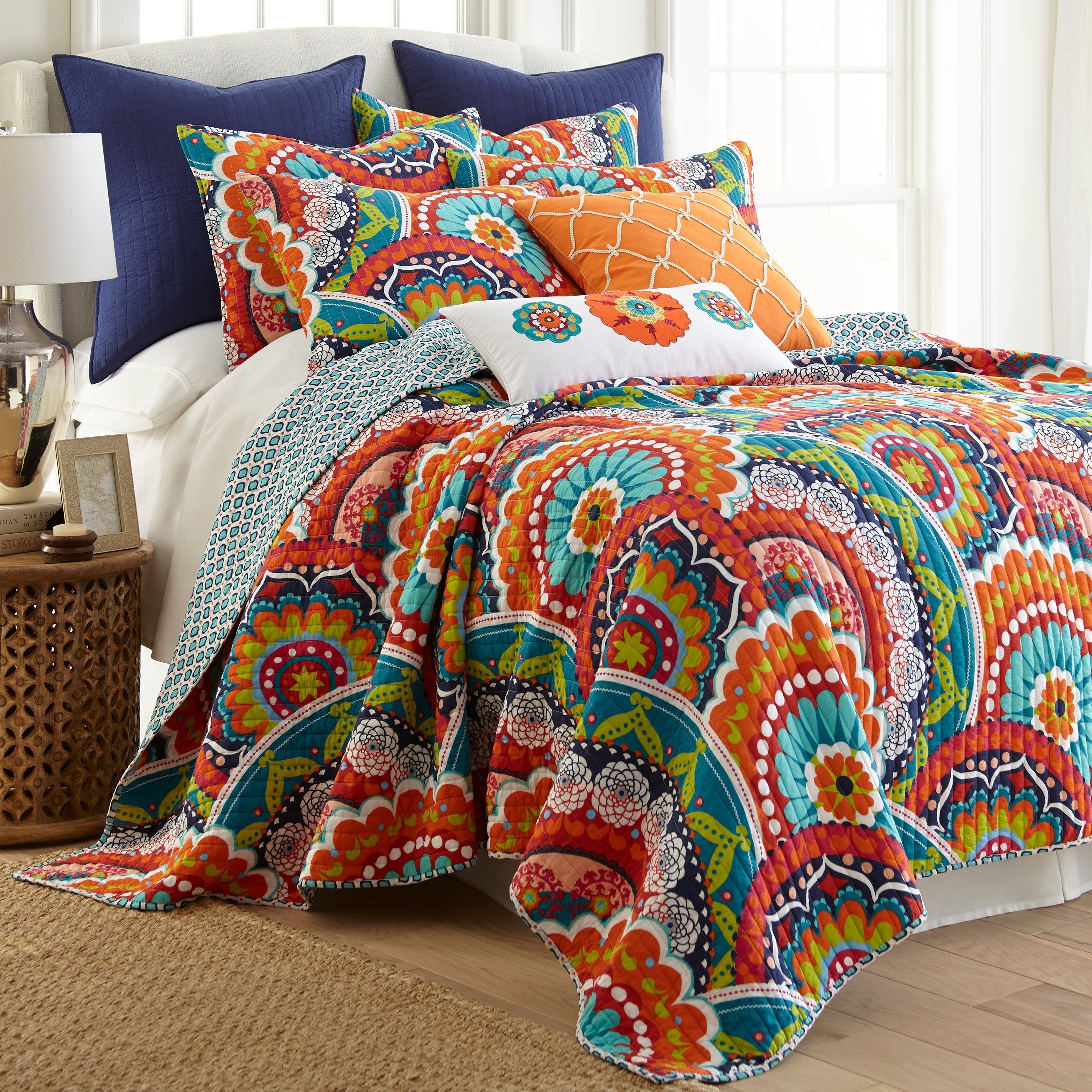 Levtex Home Serendipity Orange Rope Pillow Decorative Pillows