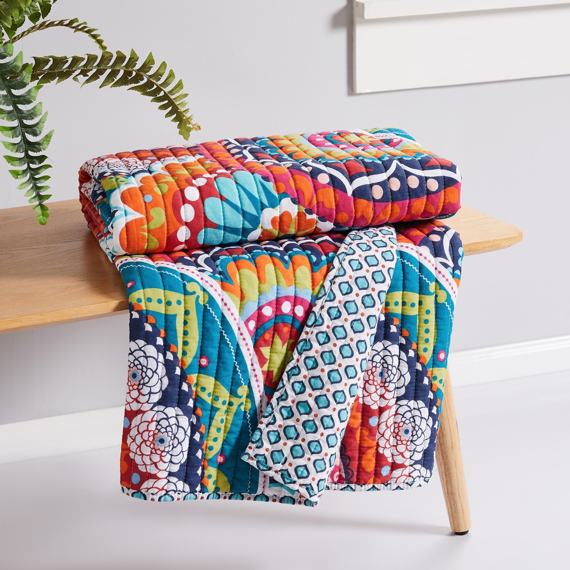 Levtex Home Serendipity Quilted Throw Throws