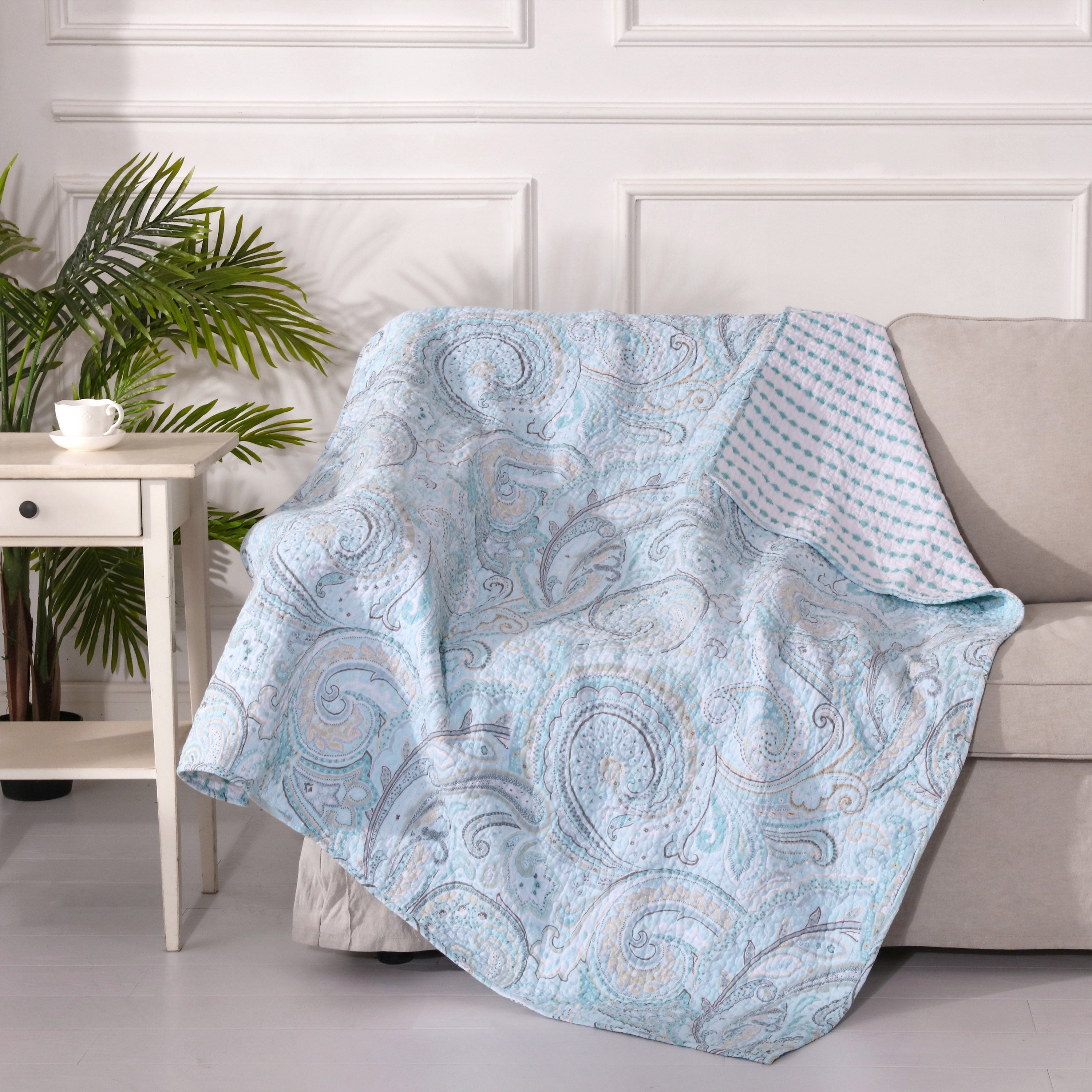 Levtex Home Spruce Quilted Throw Throws