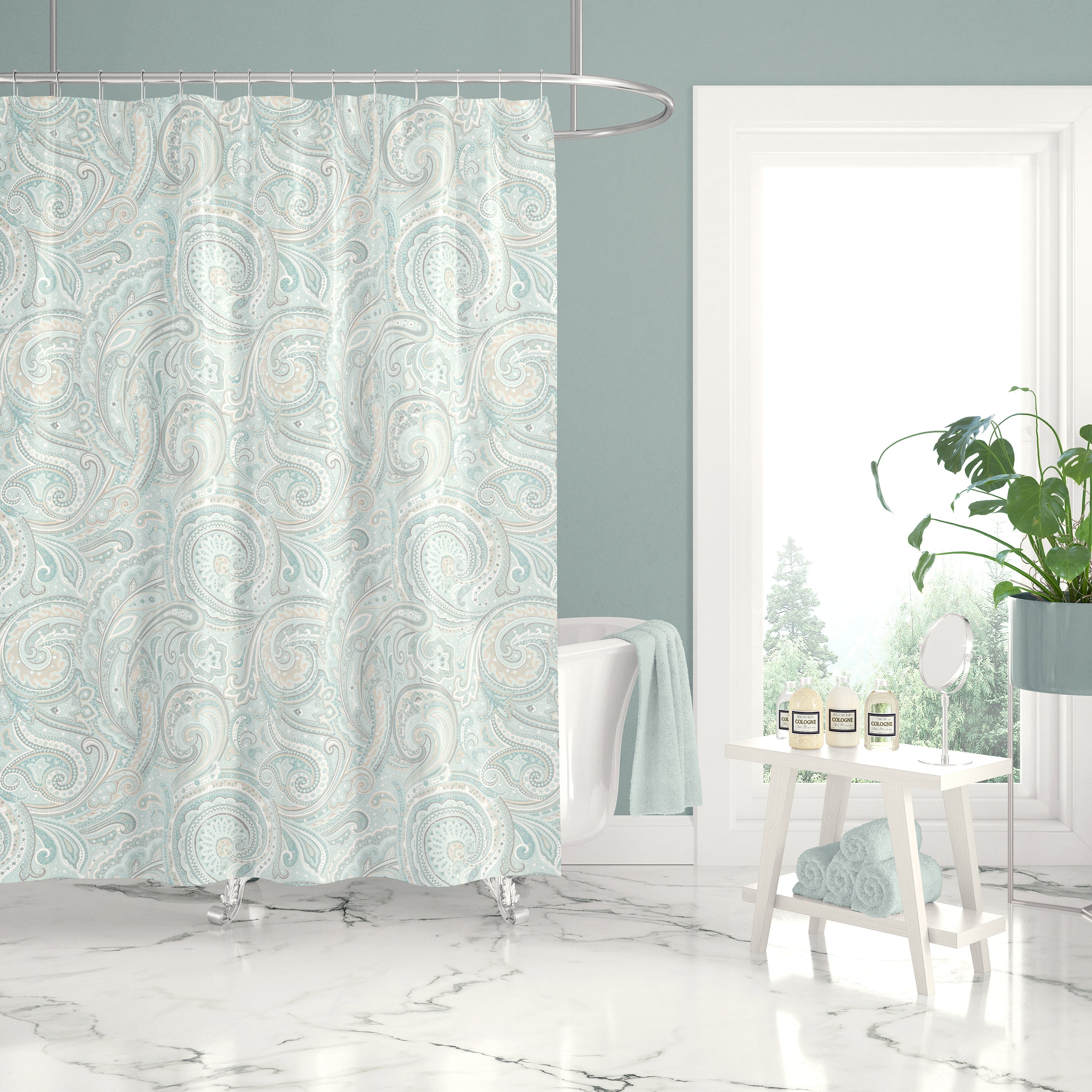 Levtex Home Spruce Spa Shower Curtain Shower Curtains