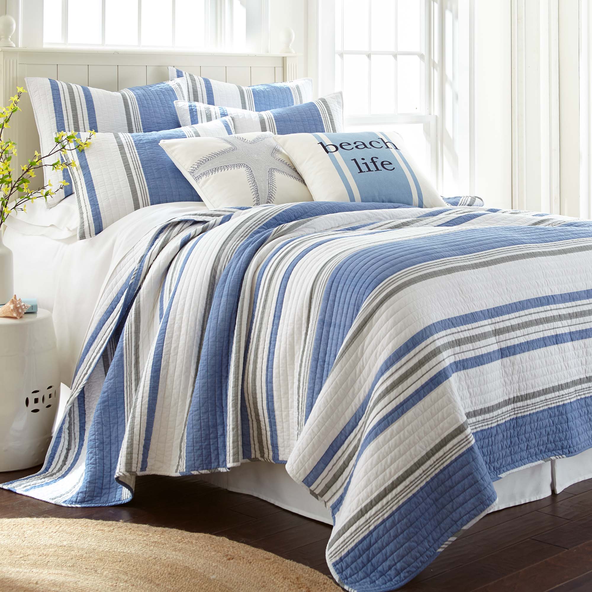 Levtex Home St Bart Stripe Quilt Set Quilts