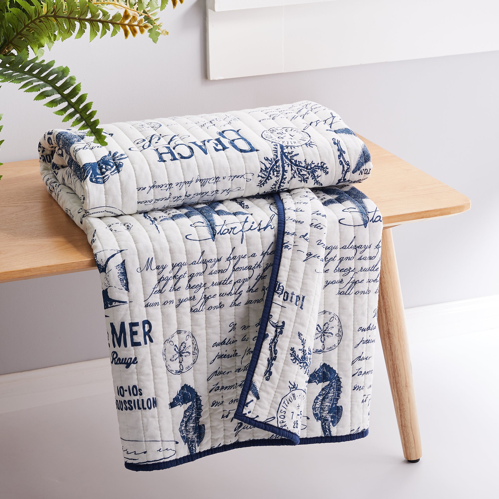 Levtex Home Beach Life Quilted Throw Throws