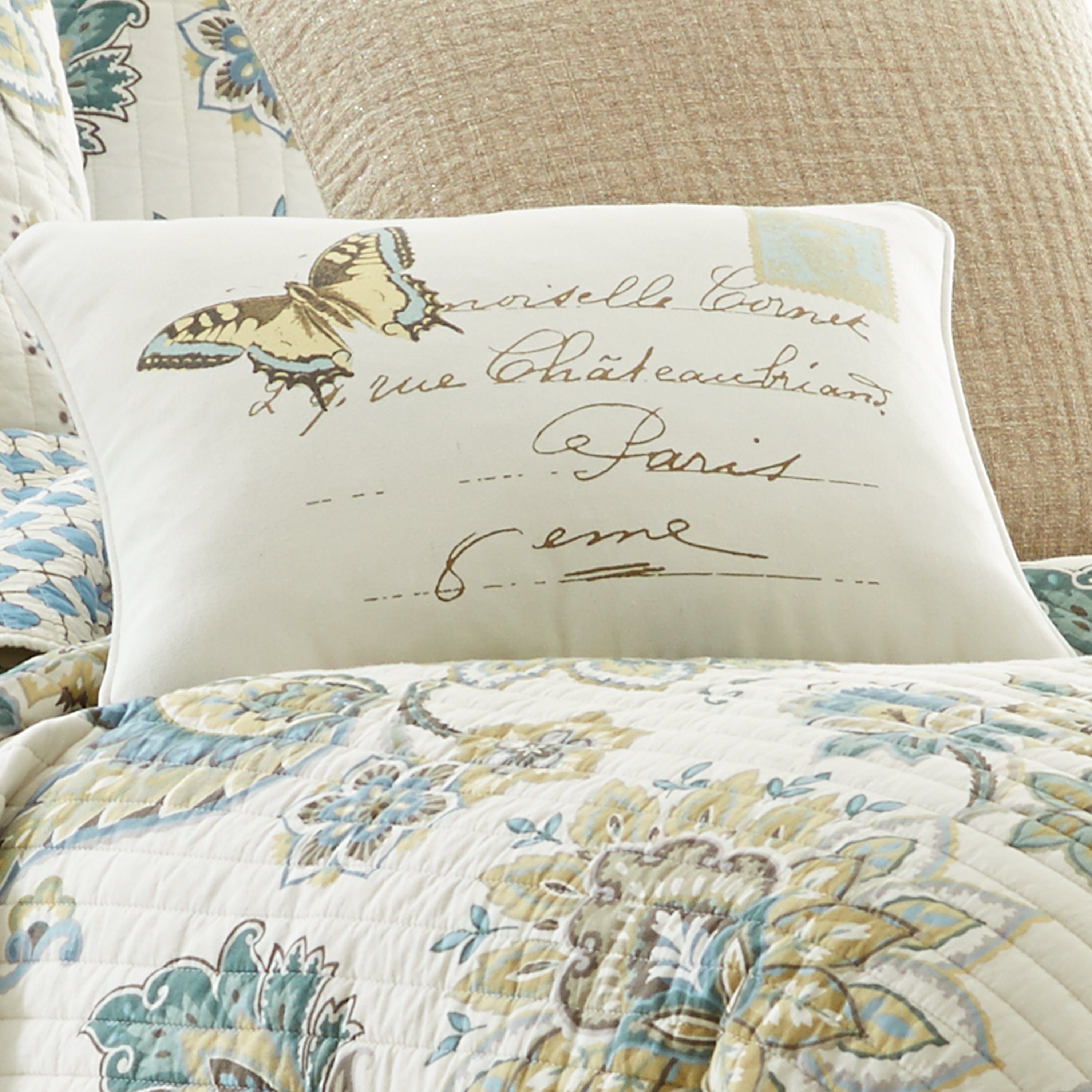 Levtex Home Palladium Butterfly Pillow Decorative Pillows