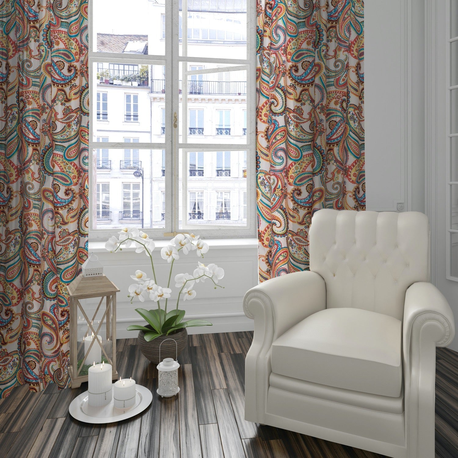 Levtex Home Alyssa Paisley Drape Panel Drapes