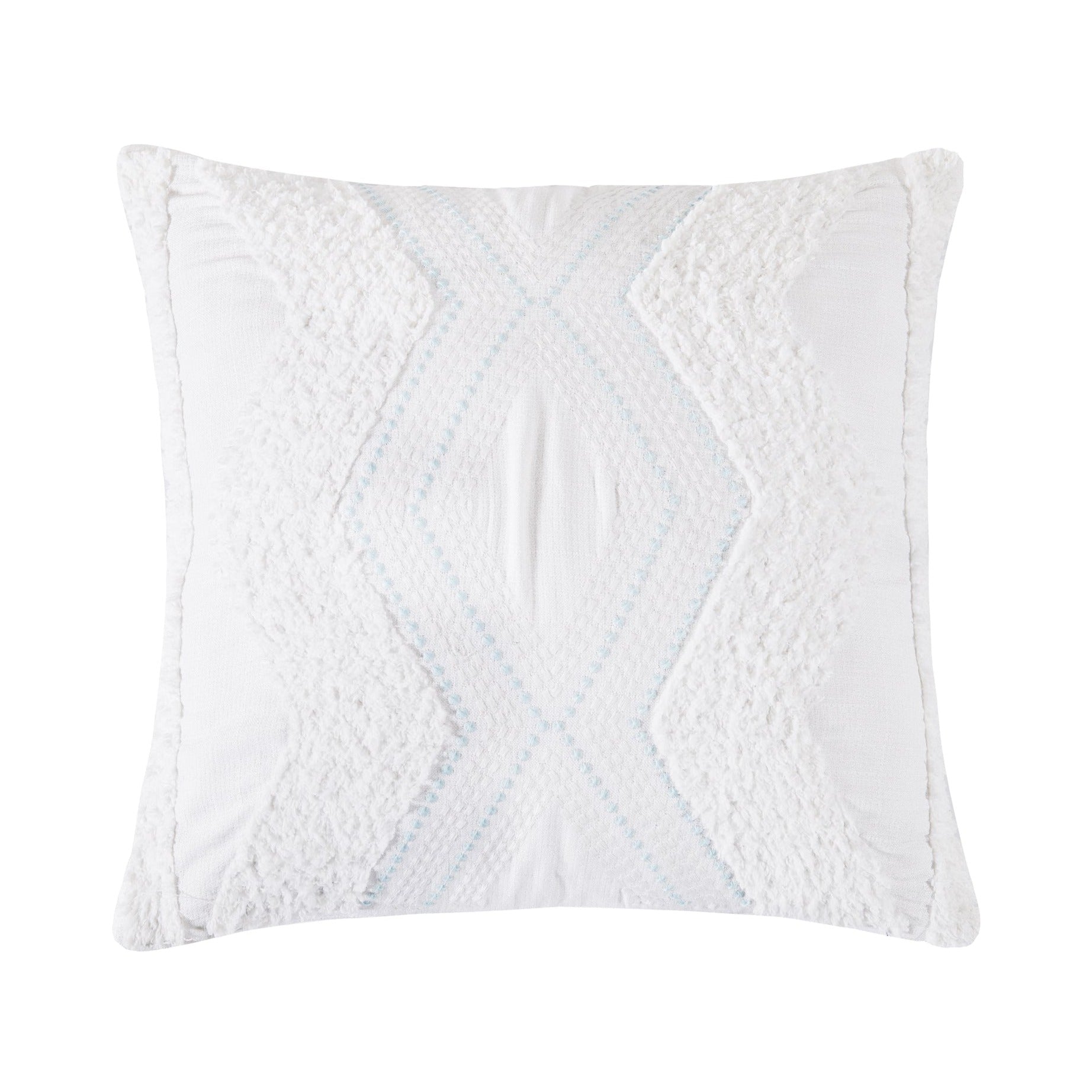 Levtex Home Blue Sea Chenille Tufted Pillow Decorative Pillows