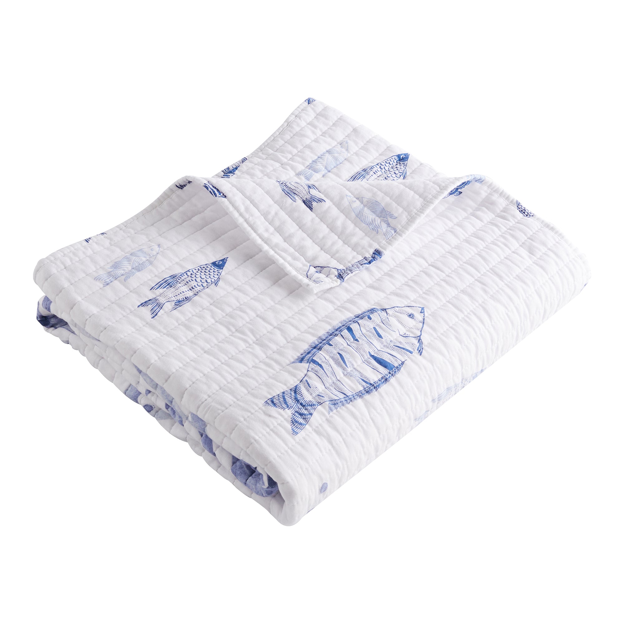 Levtex Home Indigo Tide Quilted Throw Throws