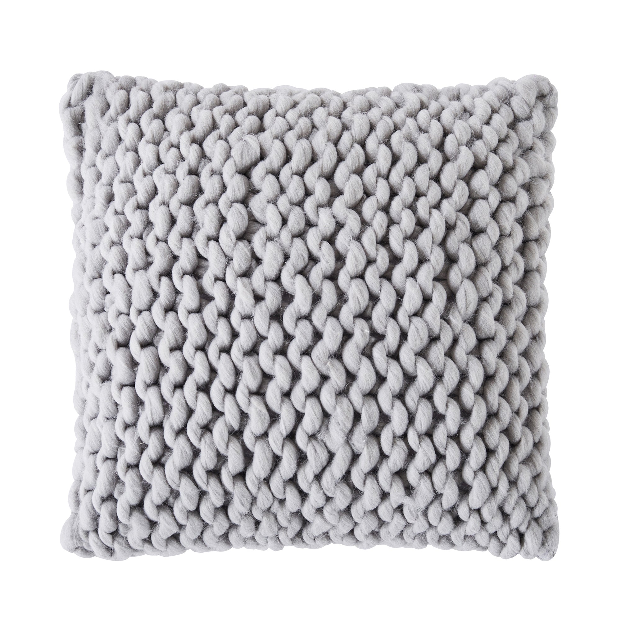 Levtex Home Macallister Plaid Cable Knit Grey Pillow Decorative Pillows