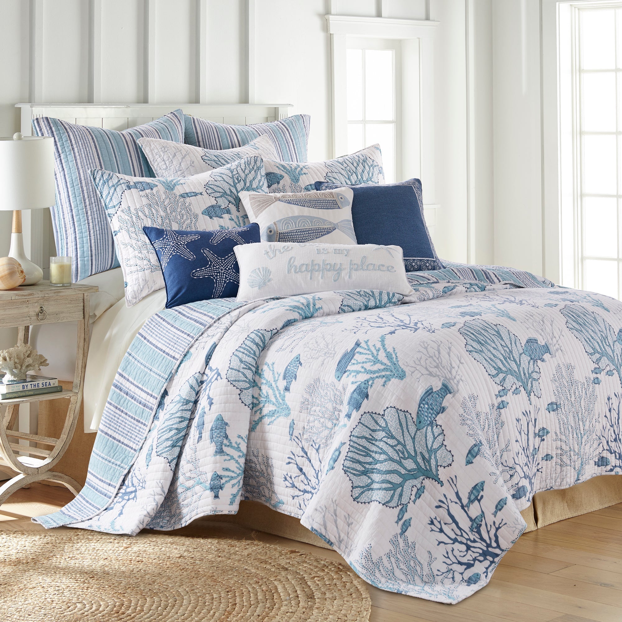 Levtex Home Lacey Sea Quilt Set Quilts