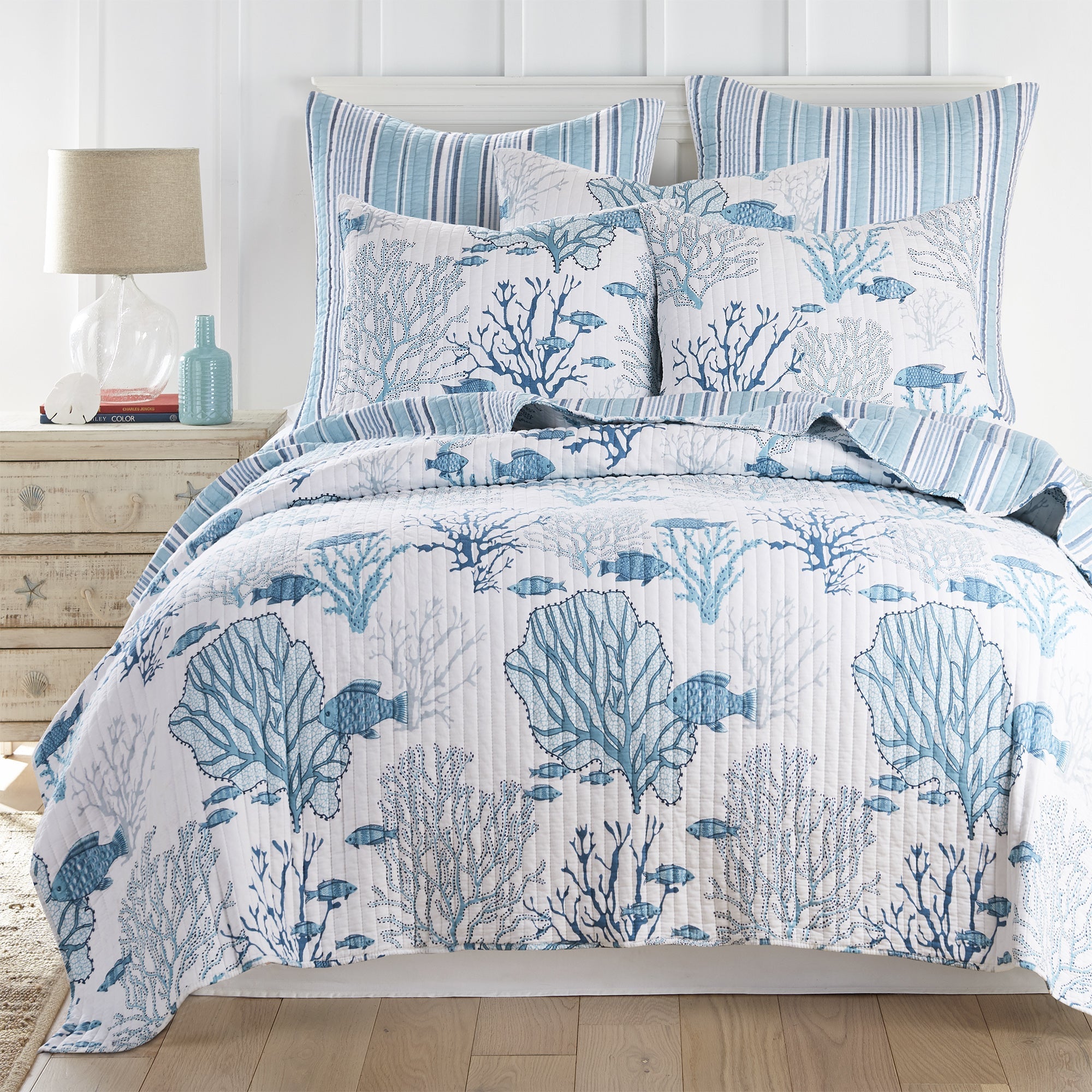 Levtex Home Lacey Sea Quilt Set Quilts