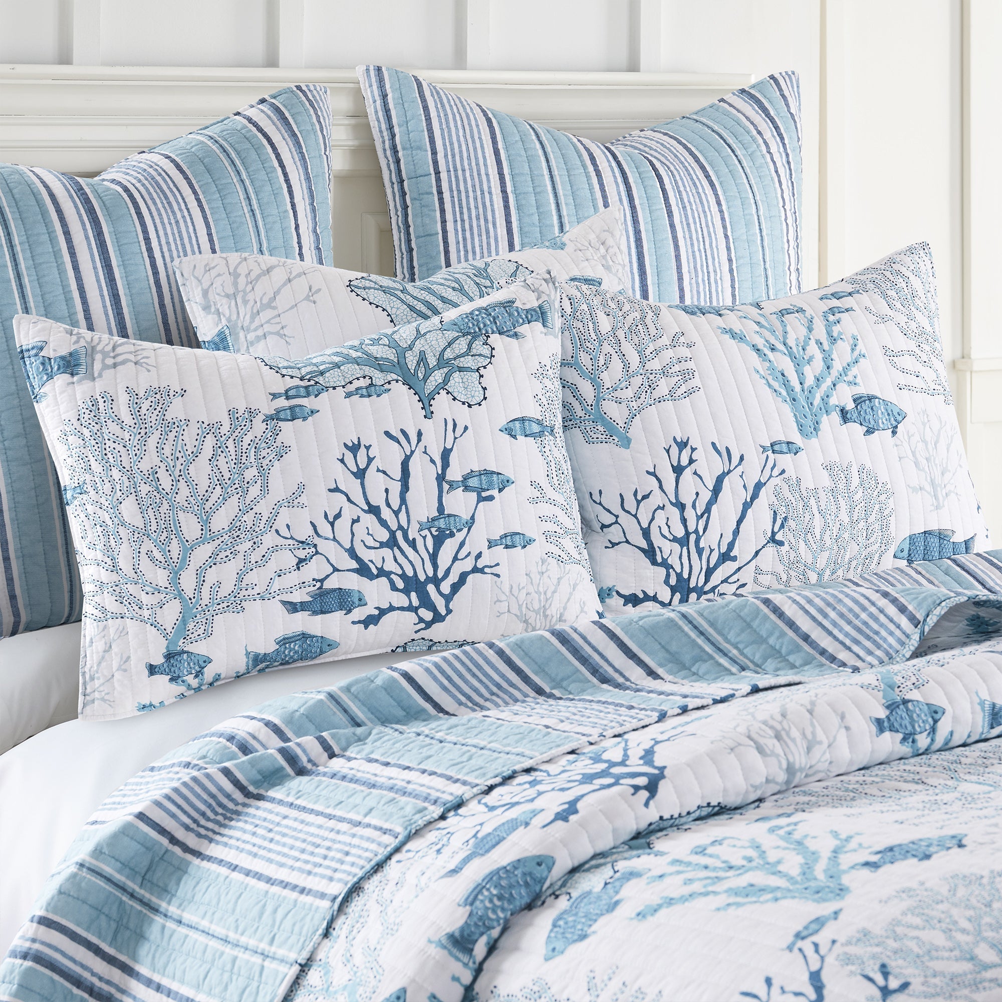 Levtex Home Lacey Sea Quilt Set Quilts