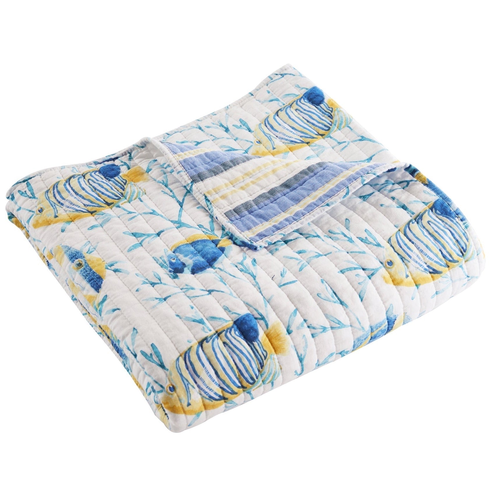 Levtex Home Tropical Sea Quilted Throw Throws