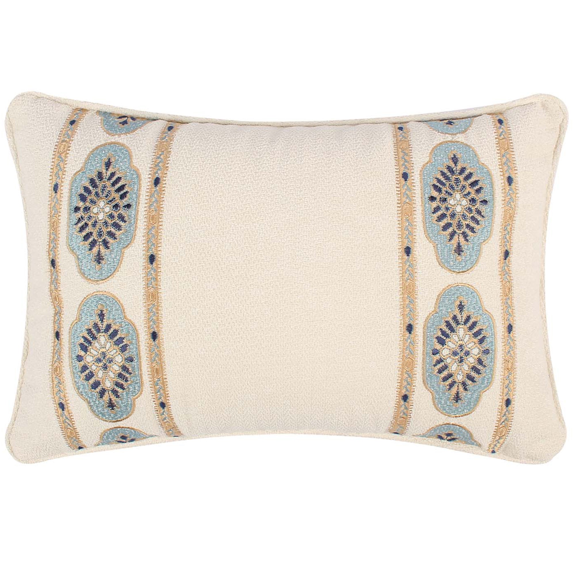Levtex Home Kimpton Navy Embroidered Pillow Decorative Pillows