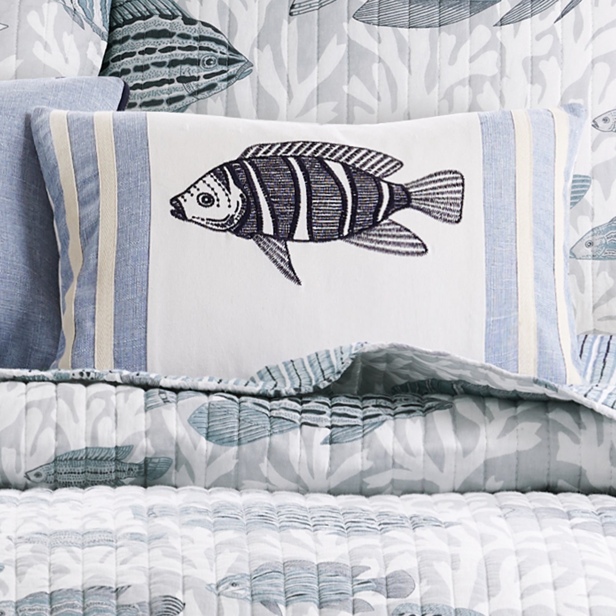 Levtex Home Cambria Fish Pillow Decorative Pillows