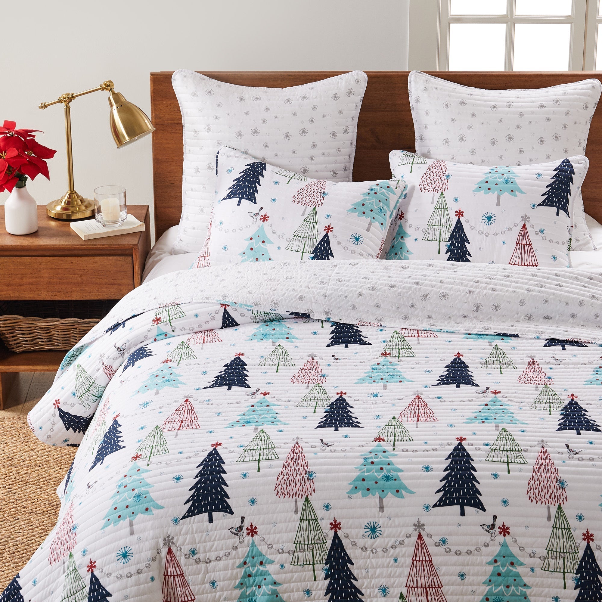 Levtex Home White Pine Euro Sham Set of 2 Euro Shams