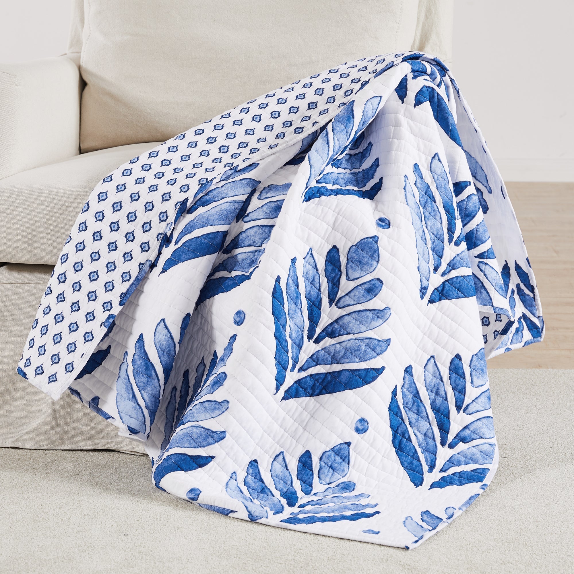 Levtex Home Vintage Blossom Quilted Throw Throws